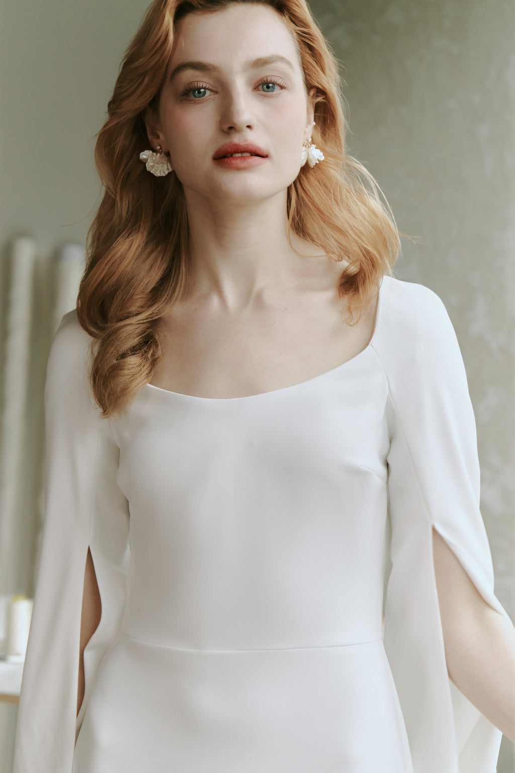 Minimalist Crepe Wedding Dress