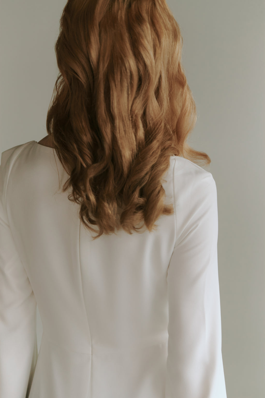 Minimalist Crepe Wedding Dress