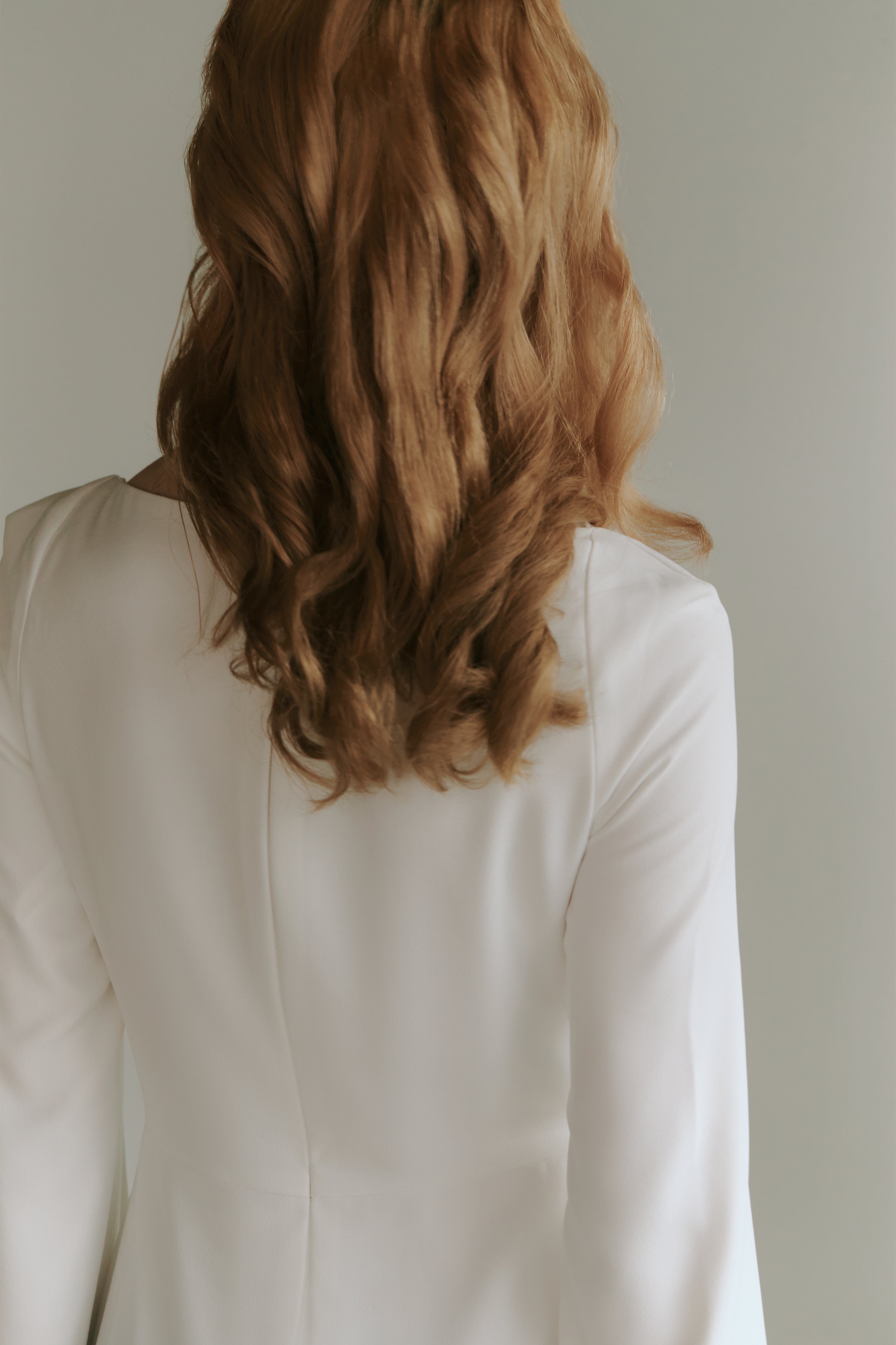 Minimalist Crepe Wedding Dress