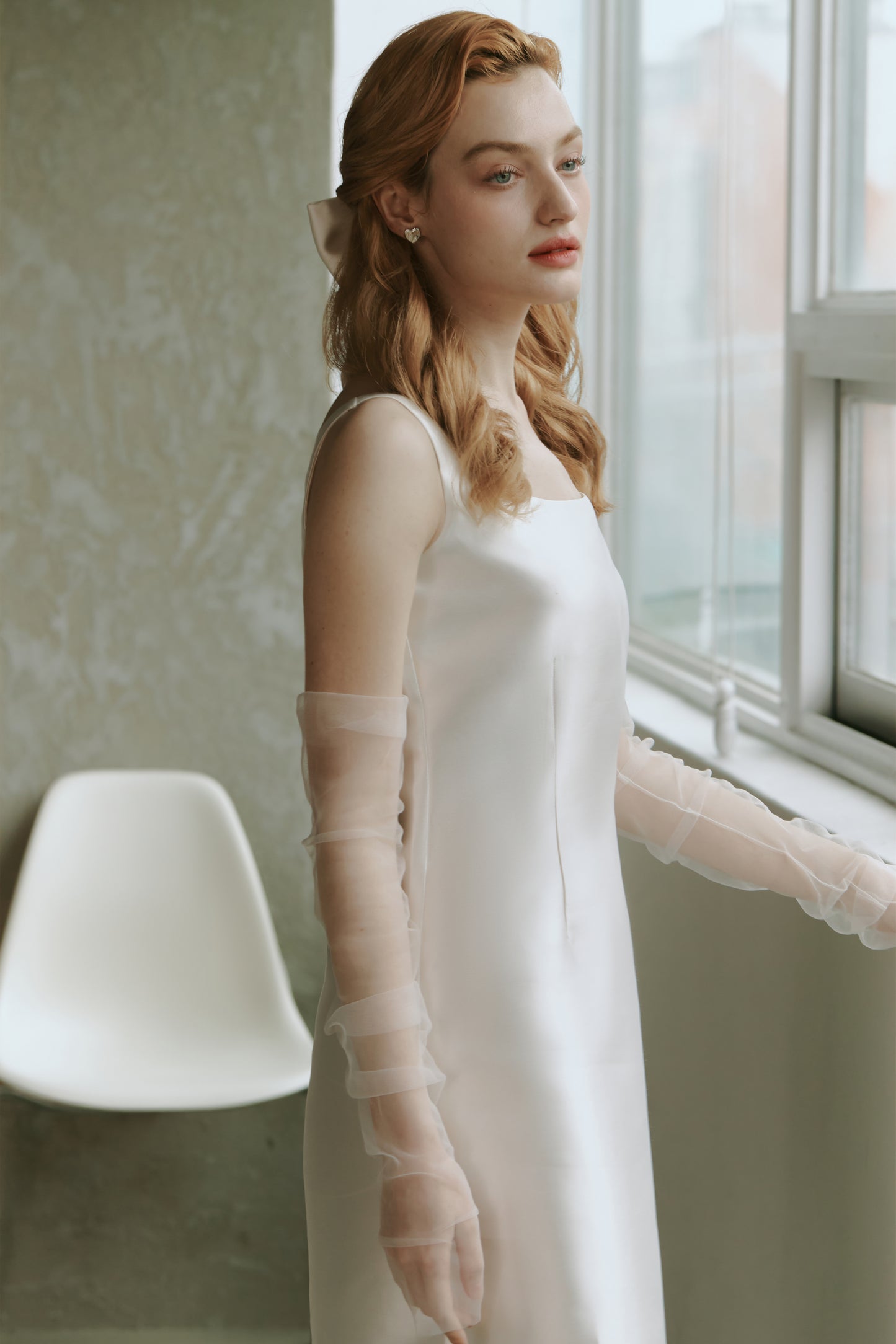 Mikado Satin Short Wedding Dress