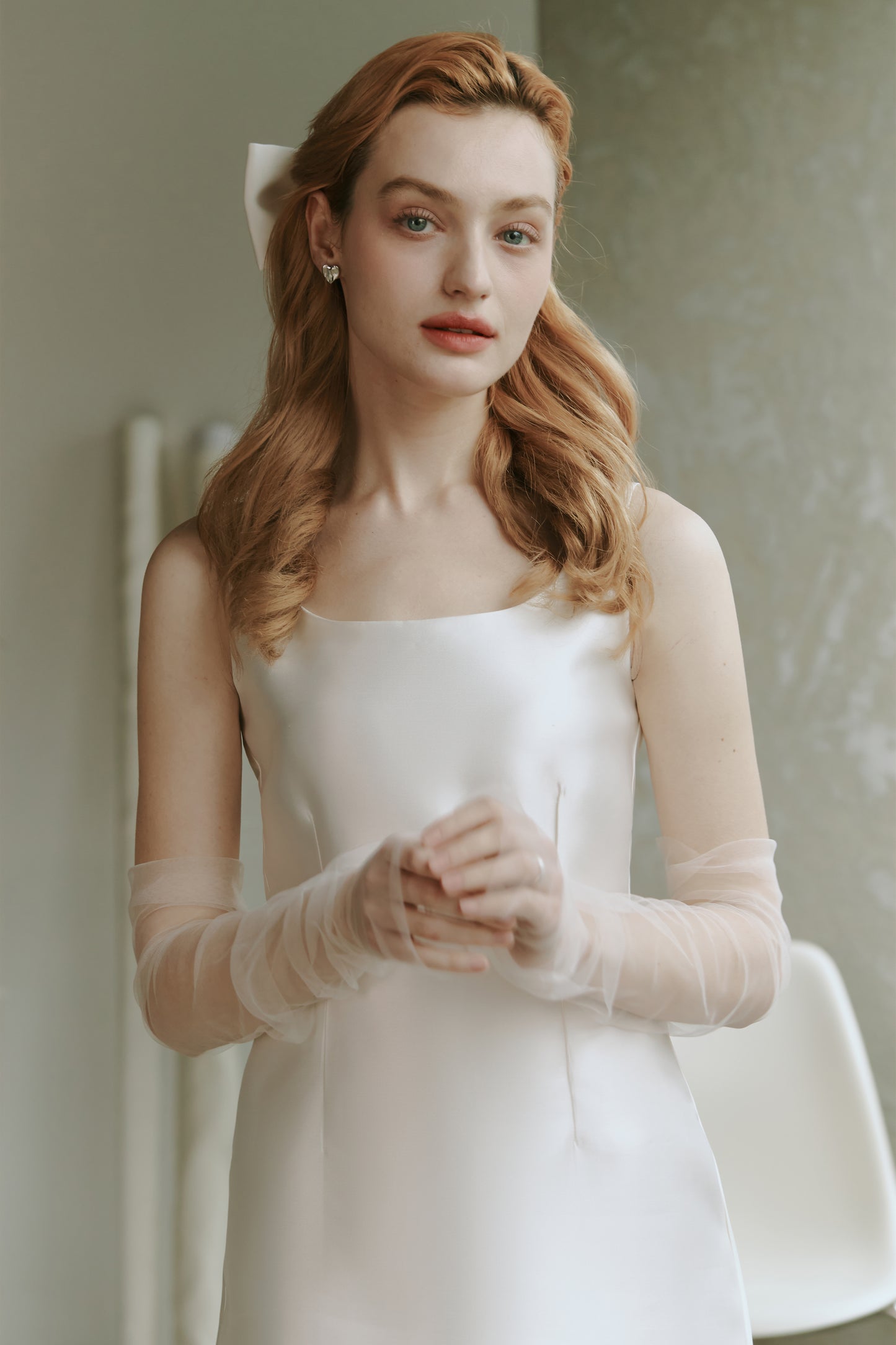 Mikado Satin Short Wedding Dress
