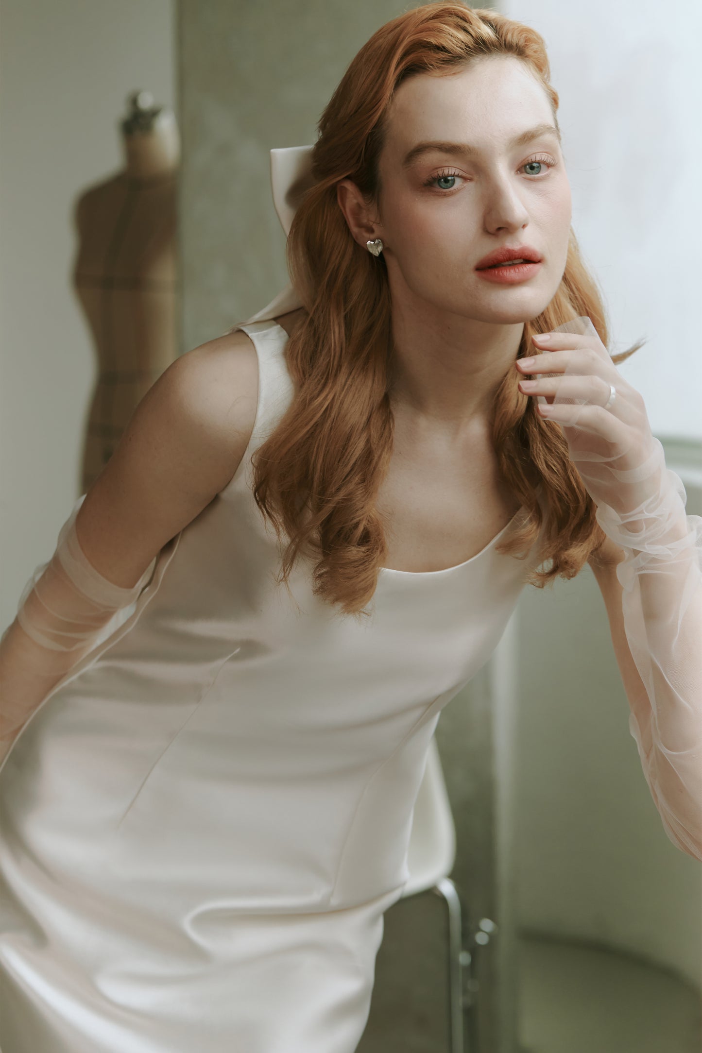 Mikado Satin Short Wedding Dress