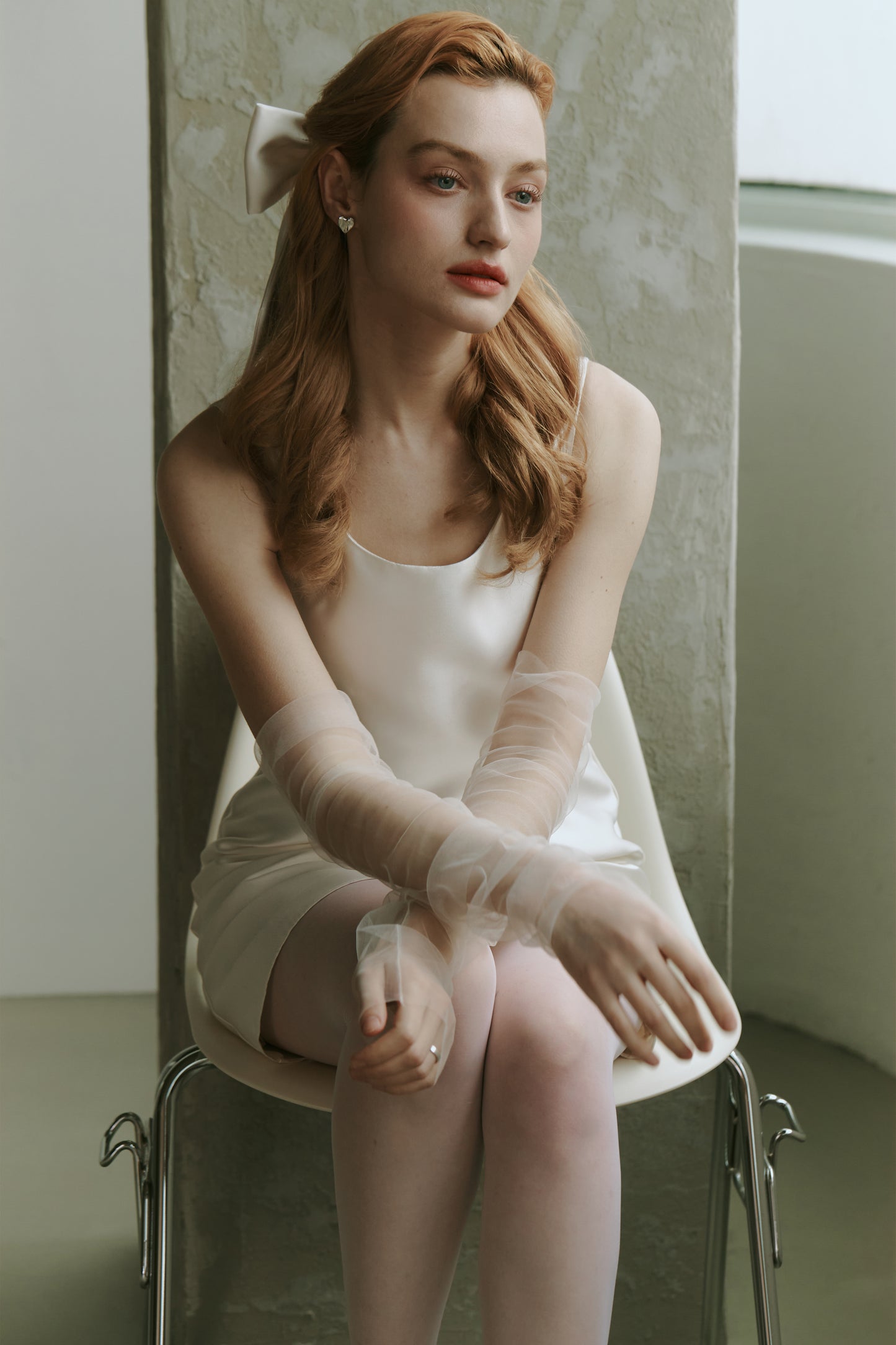 Mikado Satin Short Wedding Dress