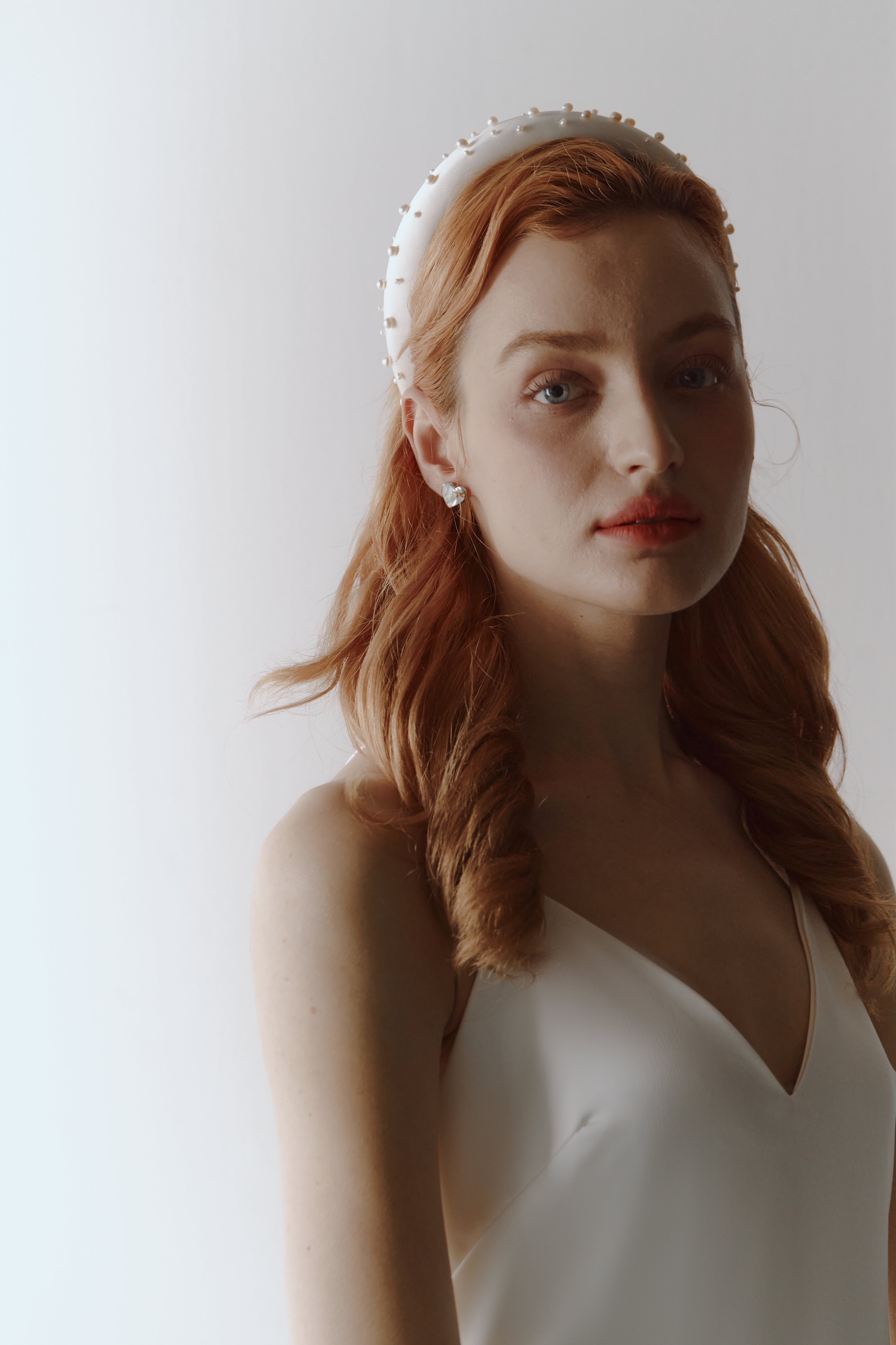 Freshwater Pearl Satin Bridal Headband