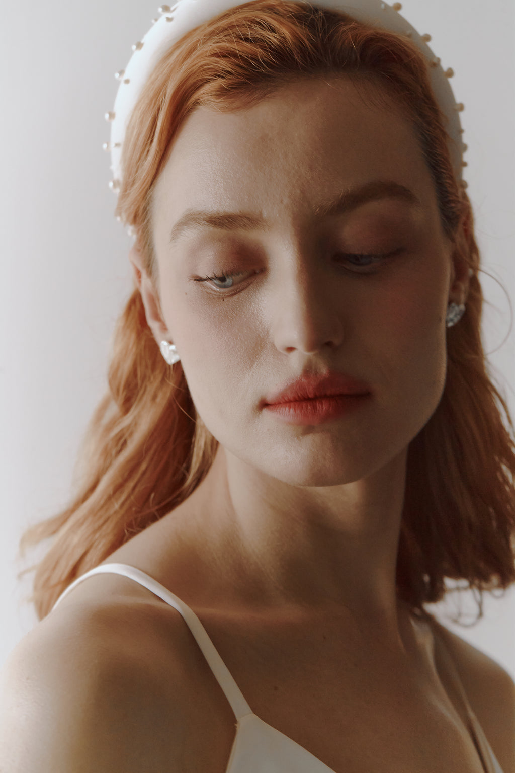 Freshwater Pearl Satin Bridal Headband