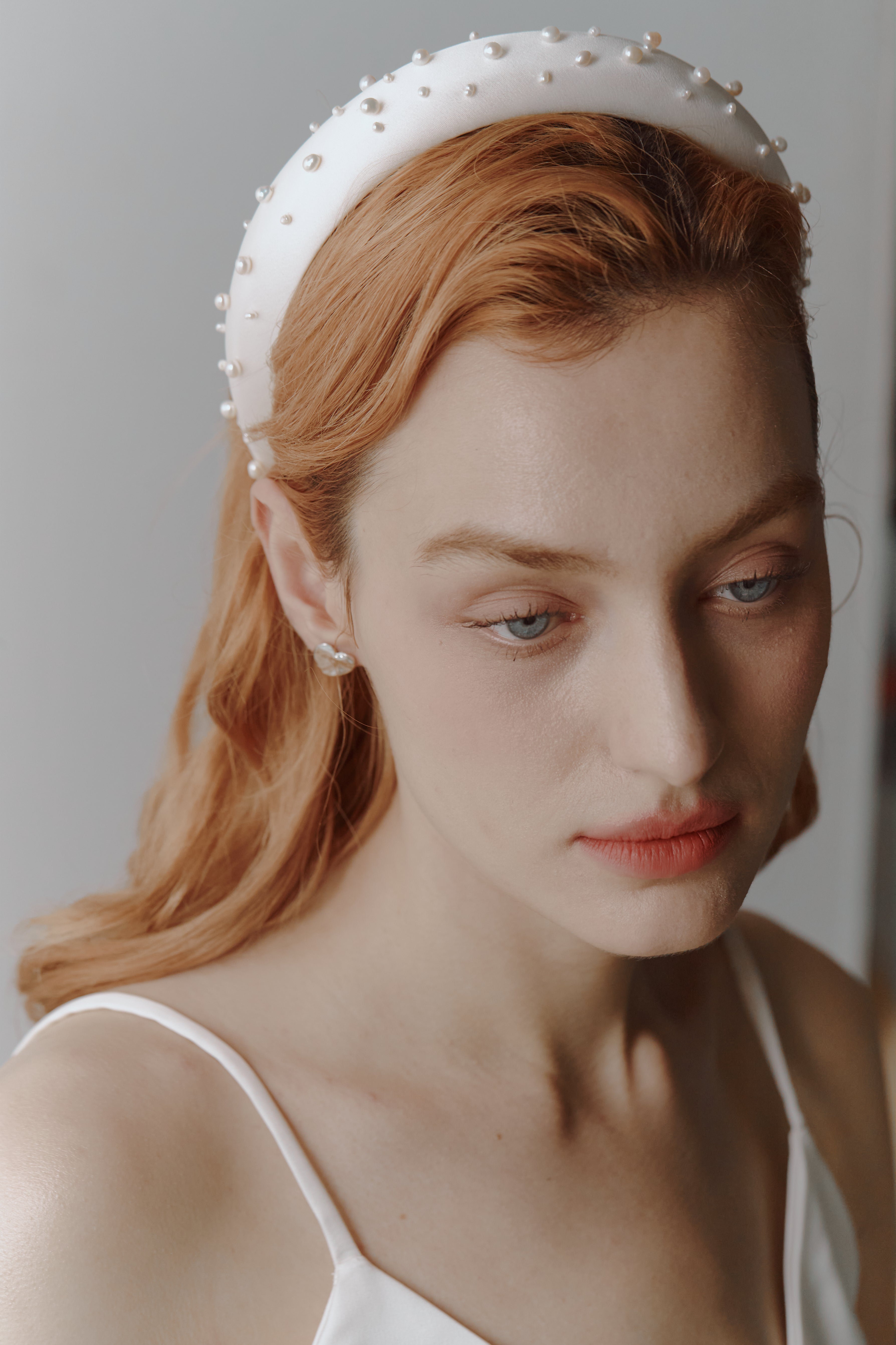 Freshwater Pearl Satin Bridal Headband
