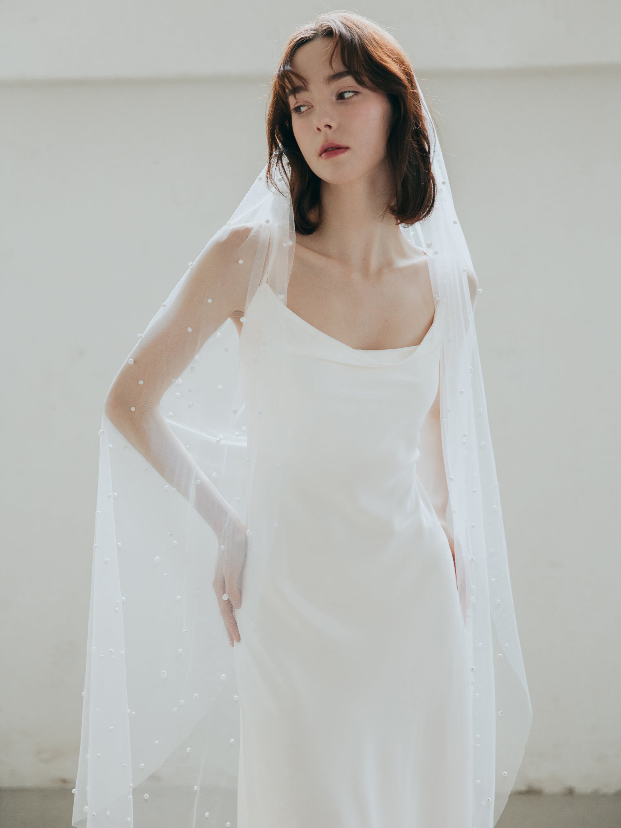 Bias Cut Pure Silk Wedding Dress