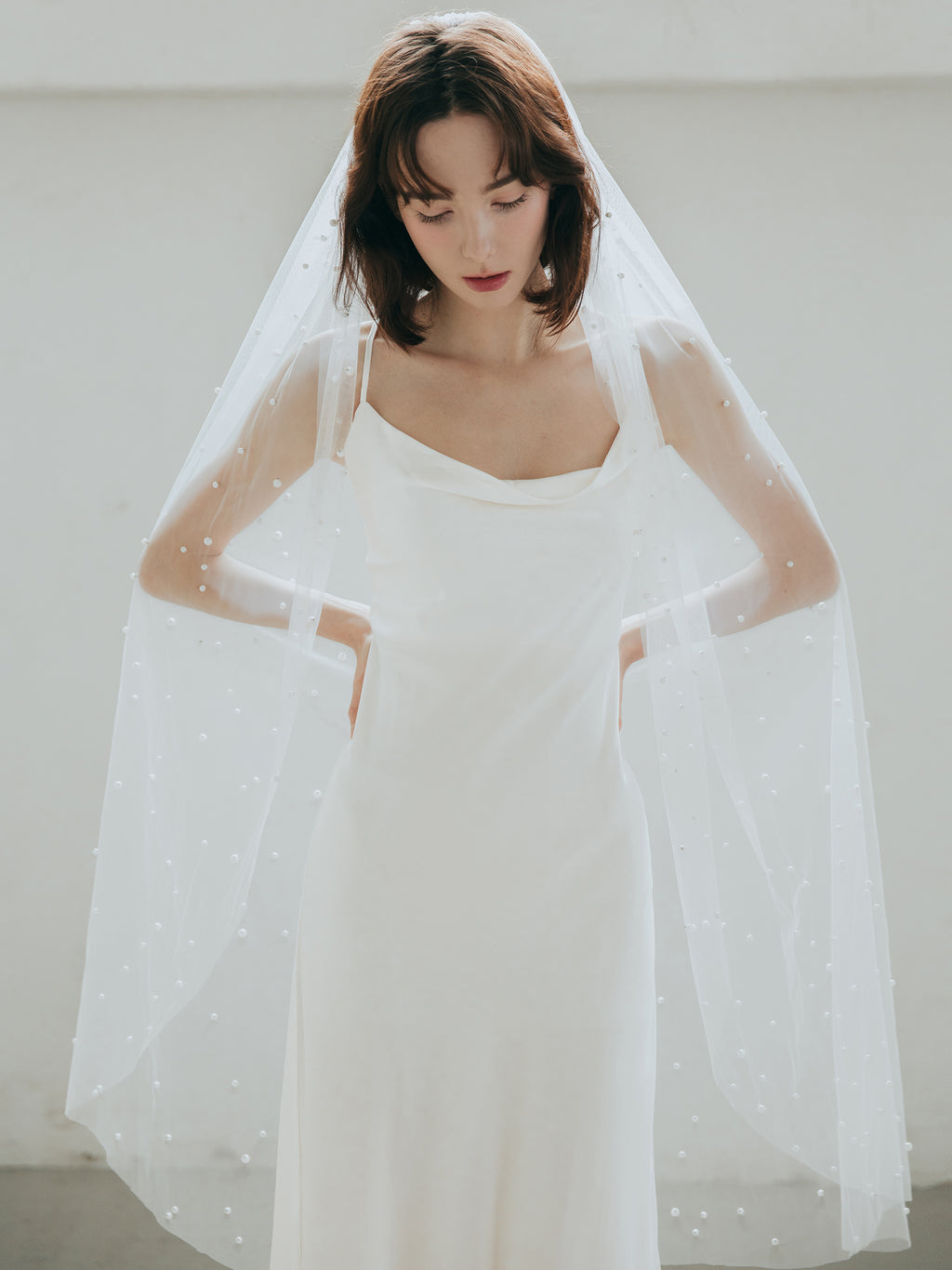 Bias Cut Pure Silk Wedding Dress