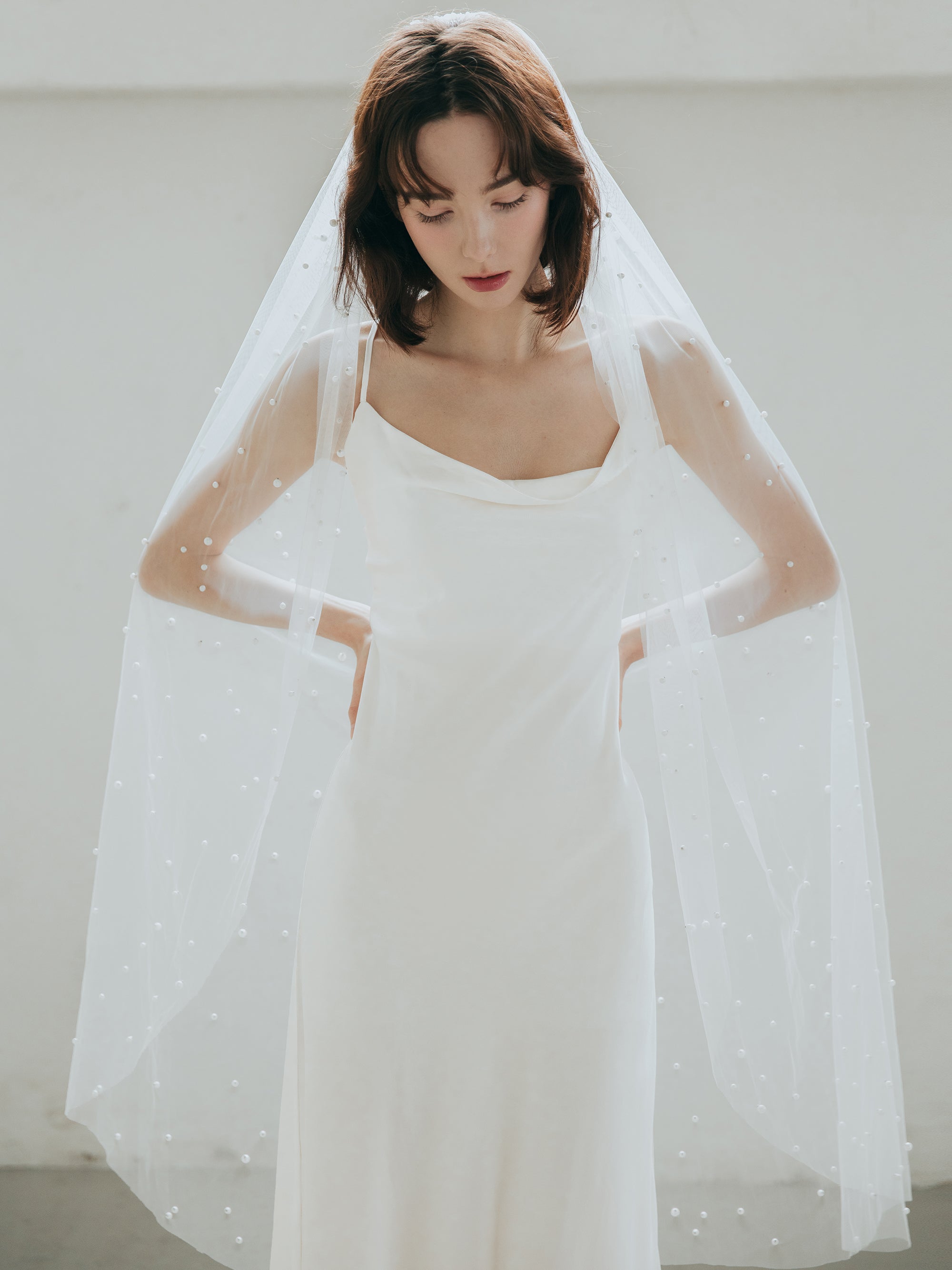 Bias Cut Pure Silk Wedding Dress