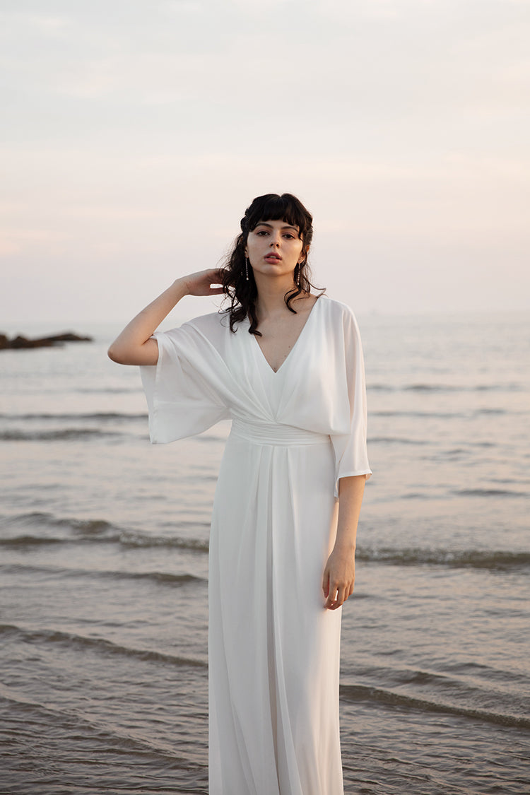 Modern White Bridal Jumpsuit