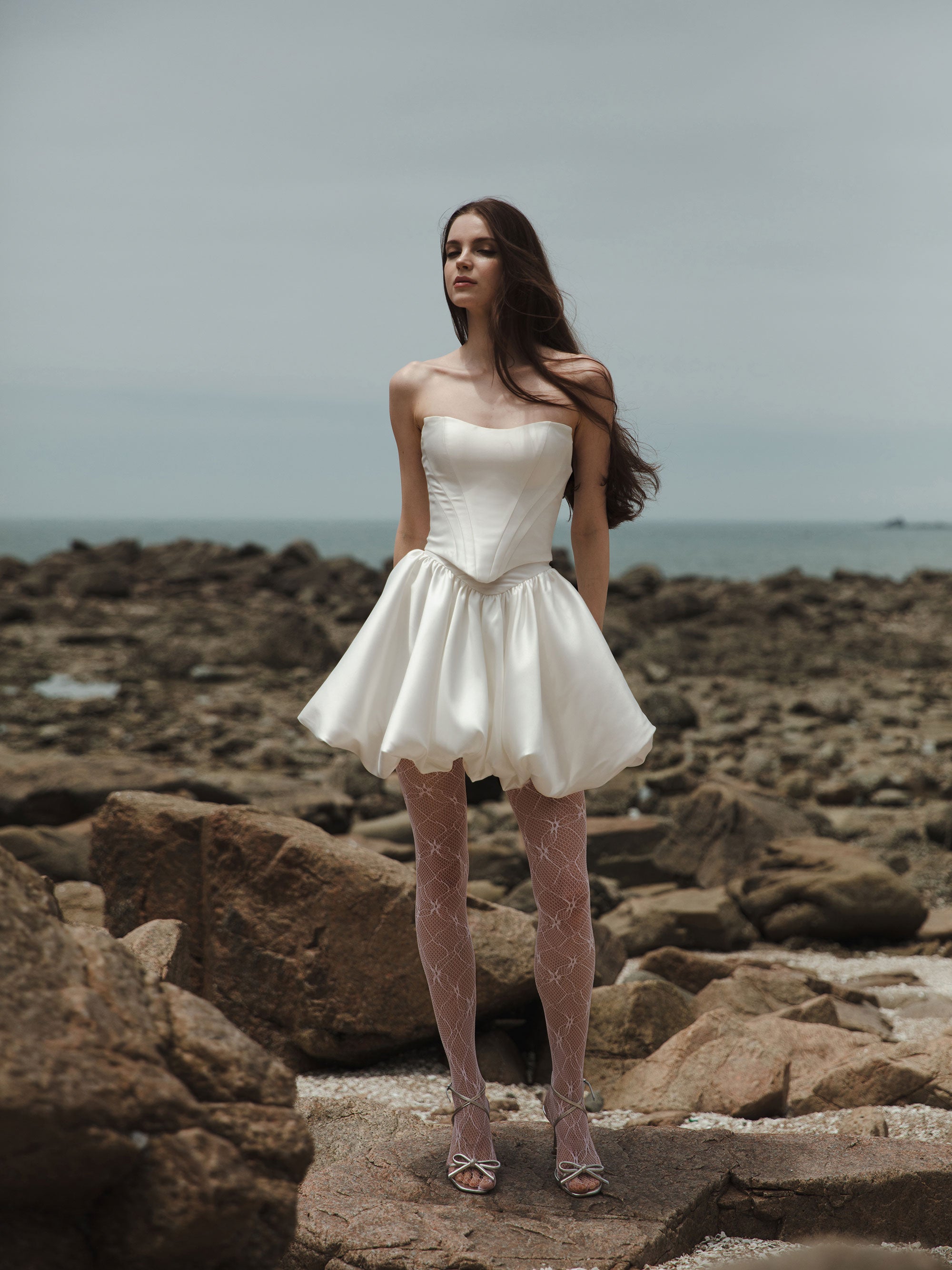 Corset Bubble Skirt Set - Two Piece Wedding Dress