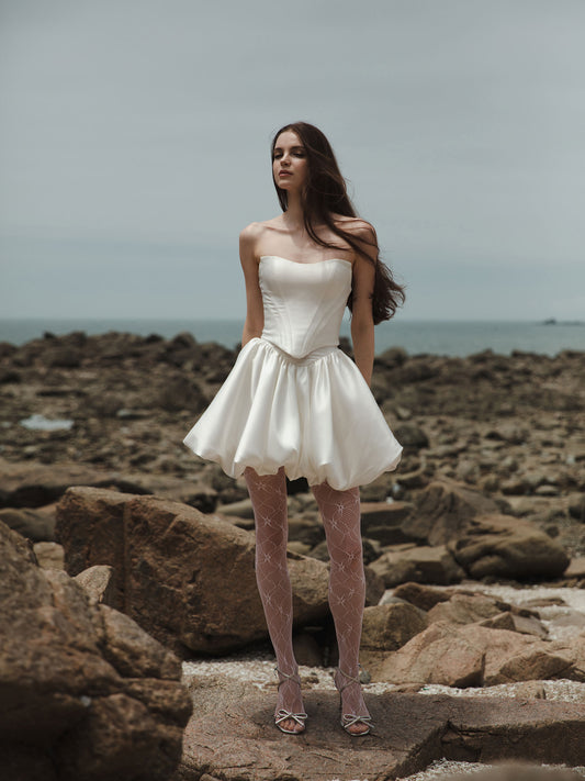 Two Piece Wedding Corset Dress