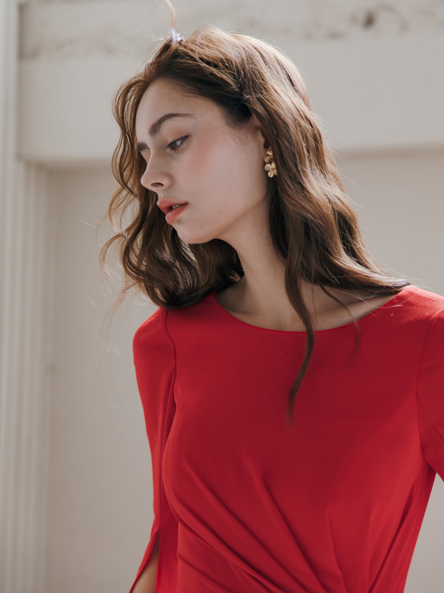Elegant Red Evening Gown
