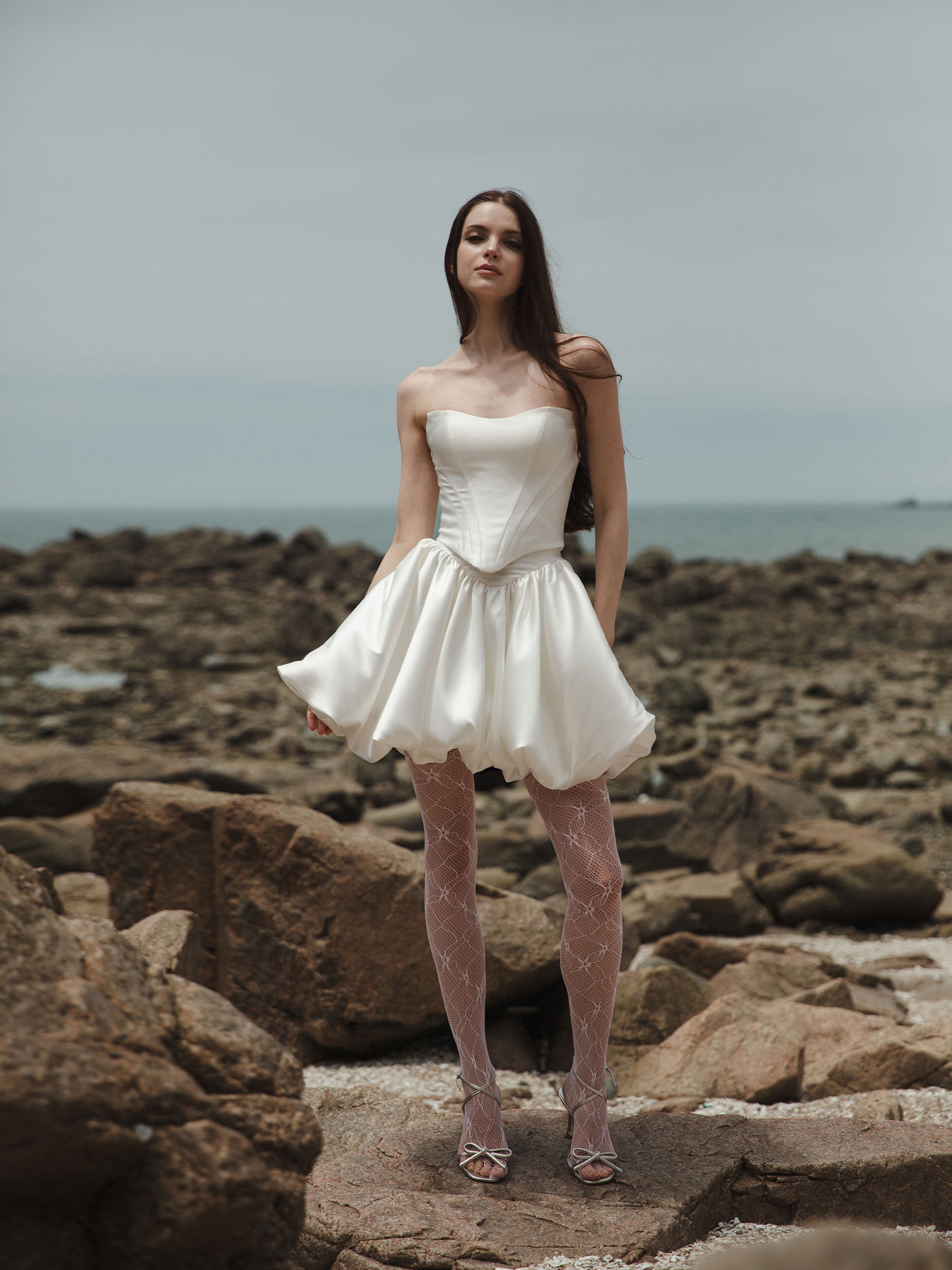Corset Bubble Skirt Set - Two Piece Wedding Dress