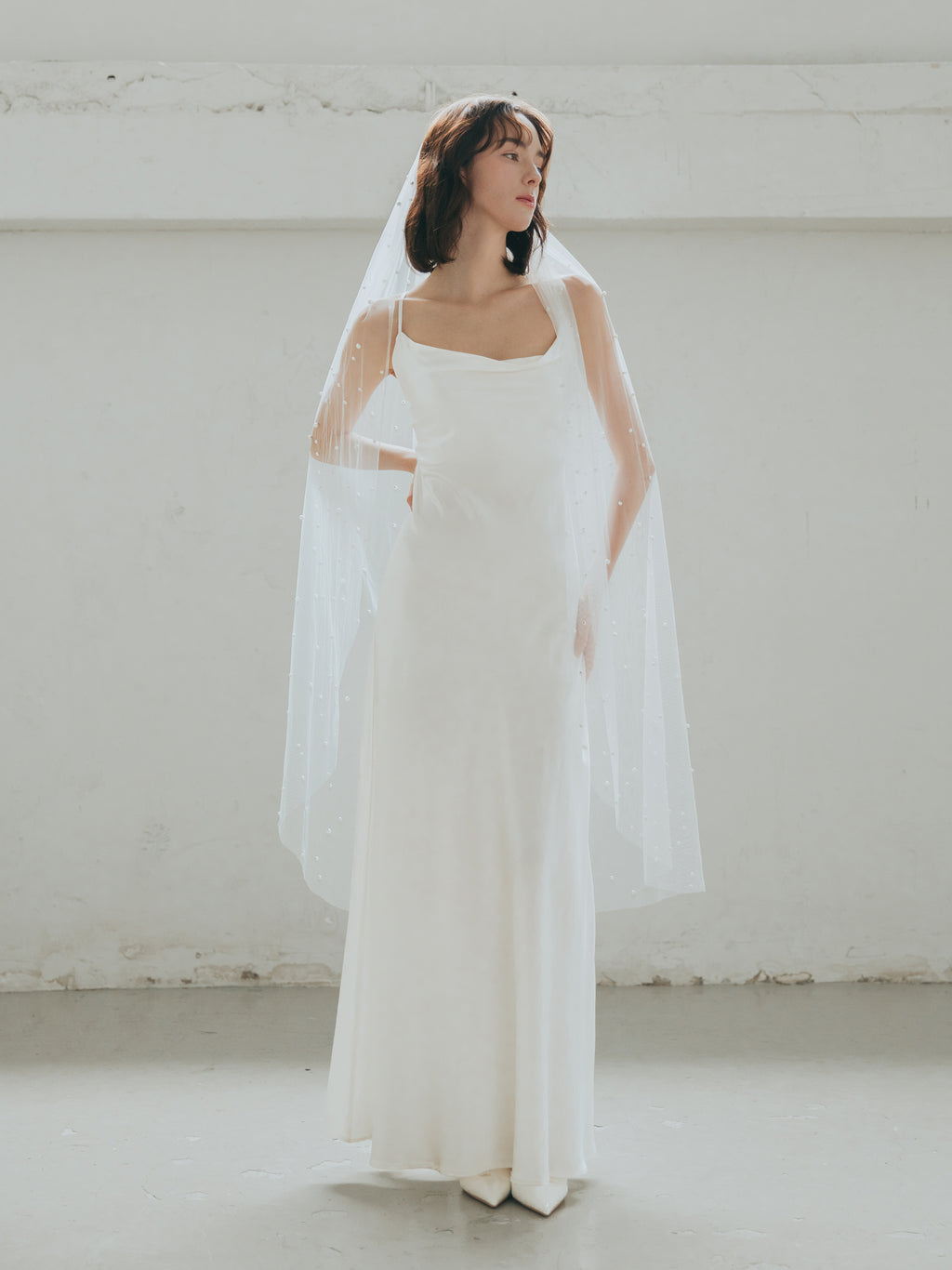 Bias Cut Pure Silk Wedding Dress