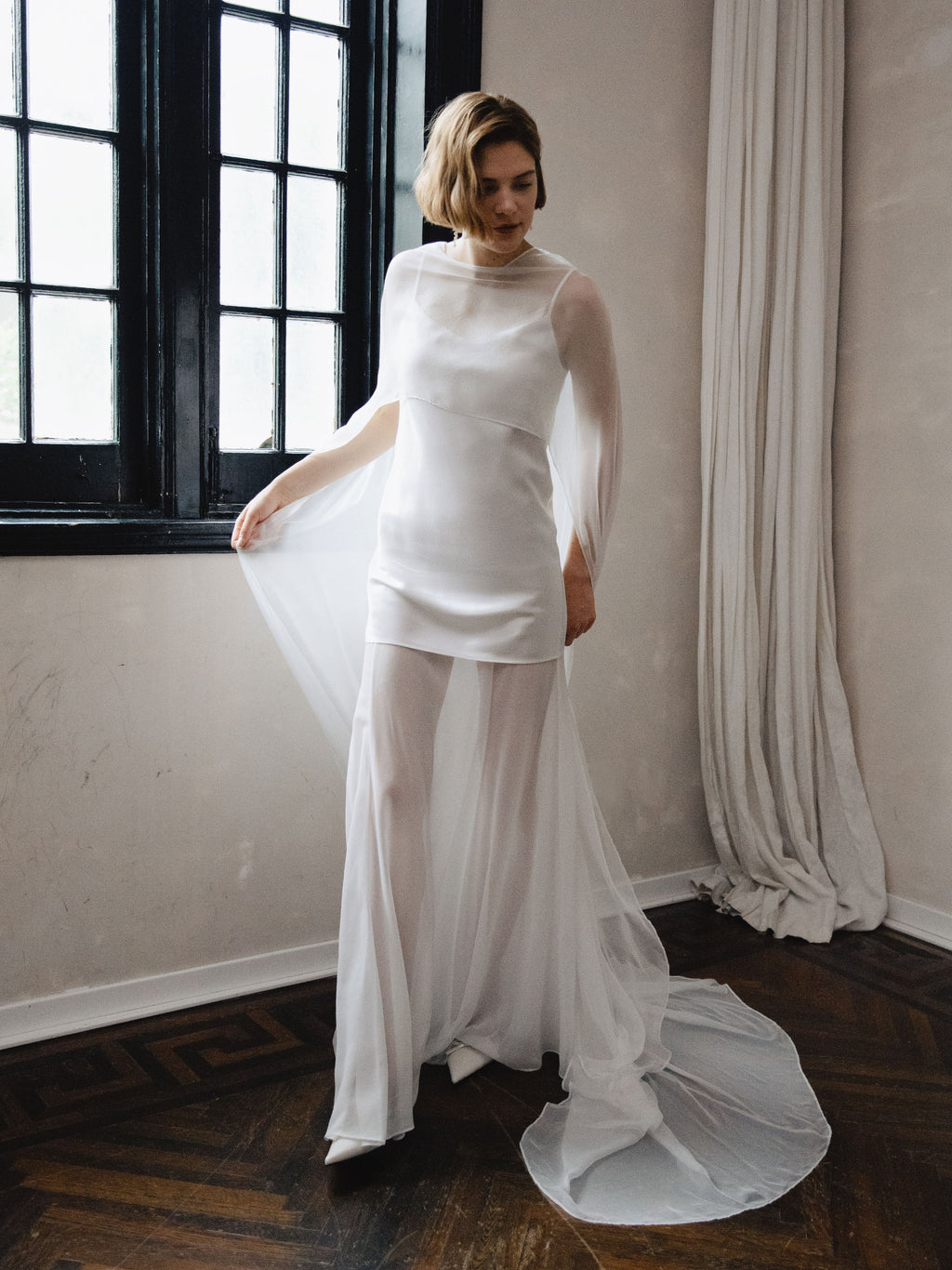 Asetete Satin Slip Wedding Dress