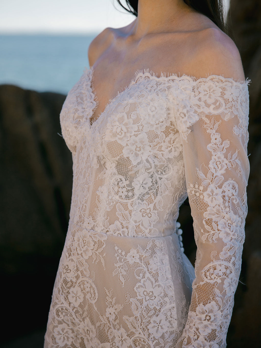 Lace Mini Wedding Dress - Bridal After Party Dress