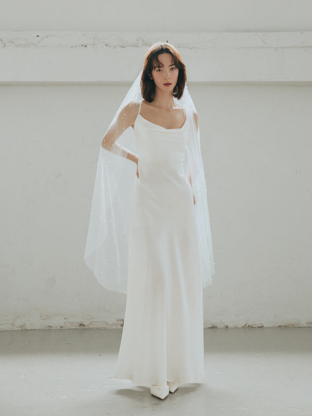 Bias Cut Pure Silk Wedding Dress