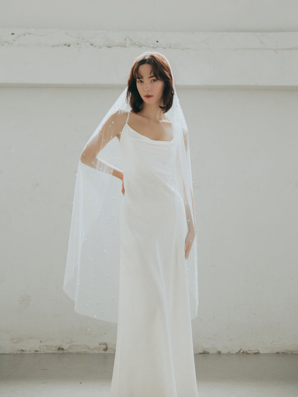 Bias Cut Pure Silk Wedding Dress