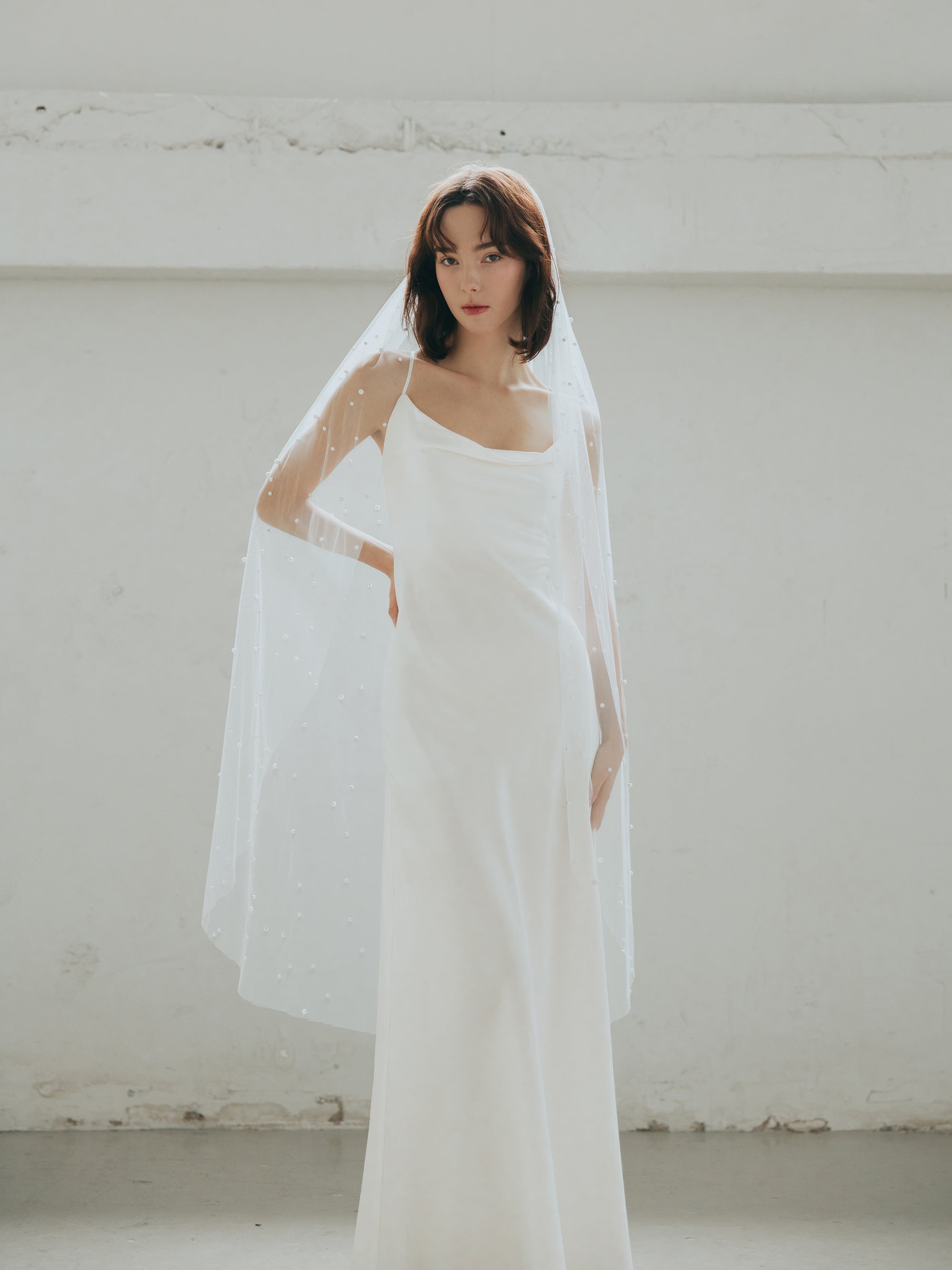 Bias Cut Pure Silk Wedding Dress