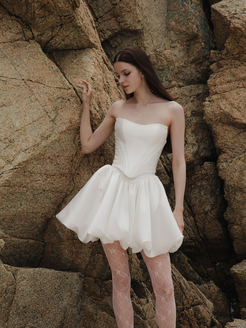 Corset Bubble Skirt Set - Two Piece Wedding Dress