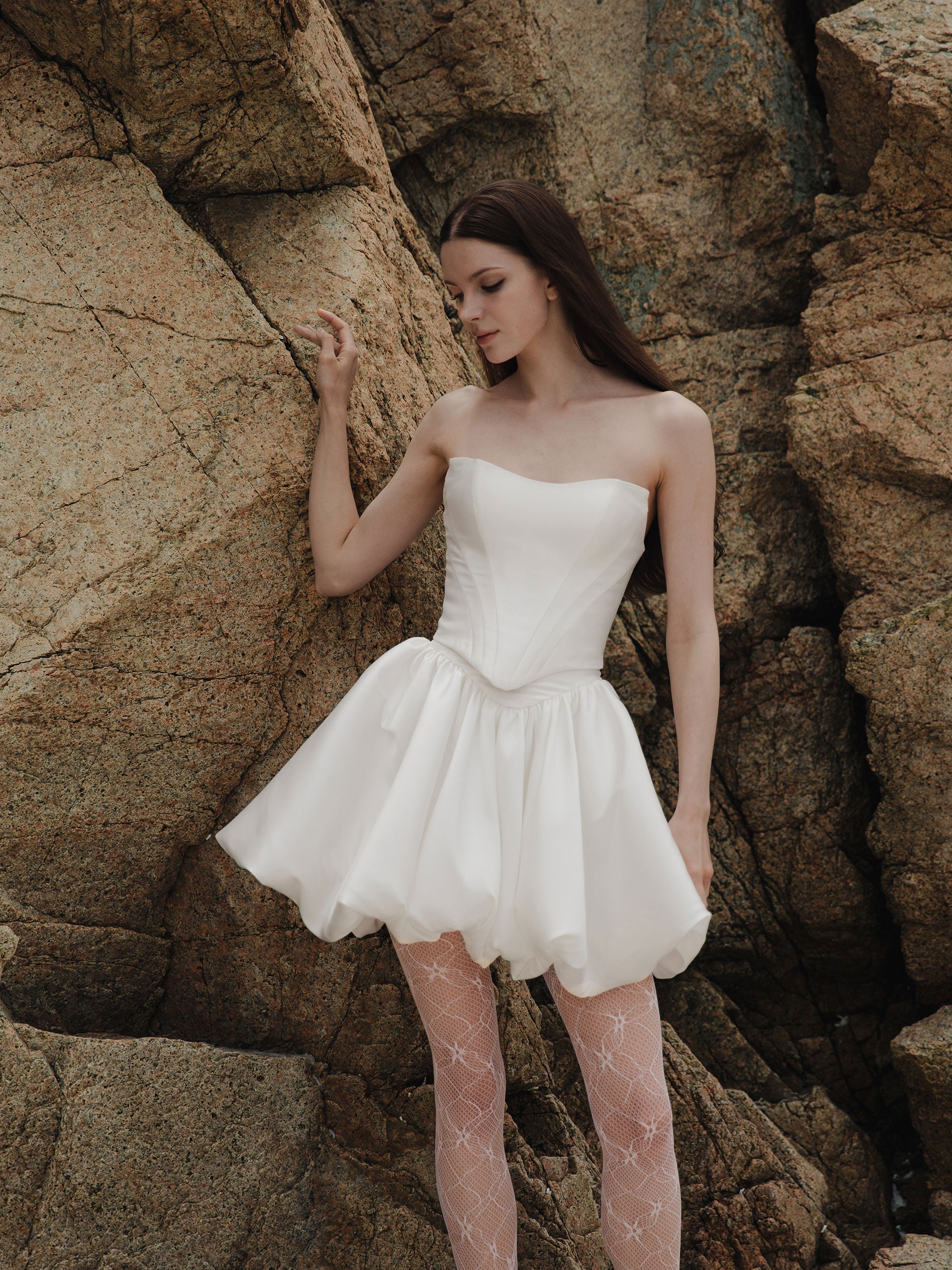 Corset Bubble Skirt Set - Two Piece Wedding Dress