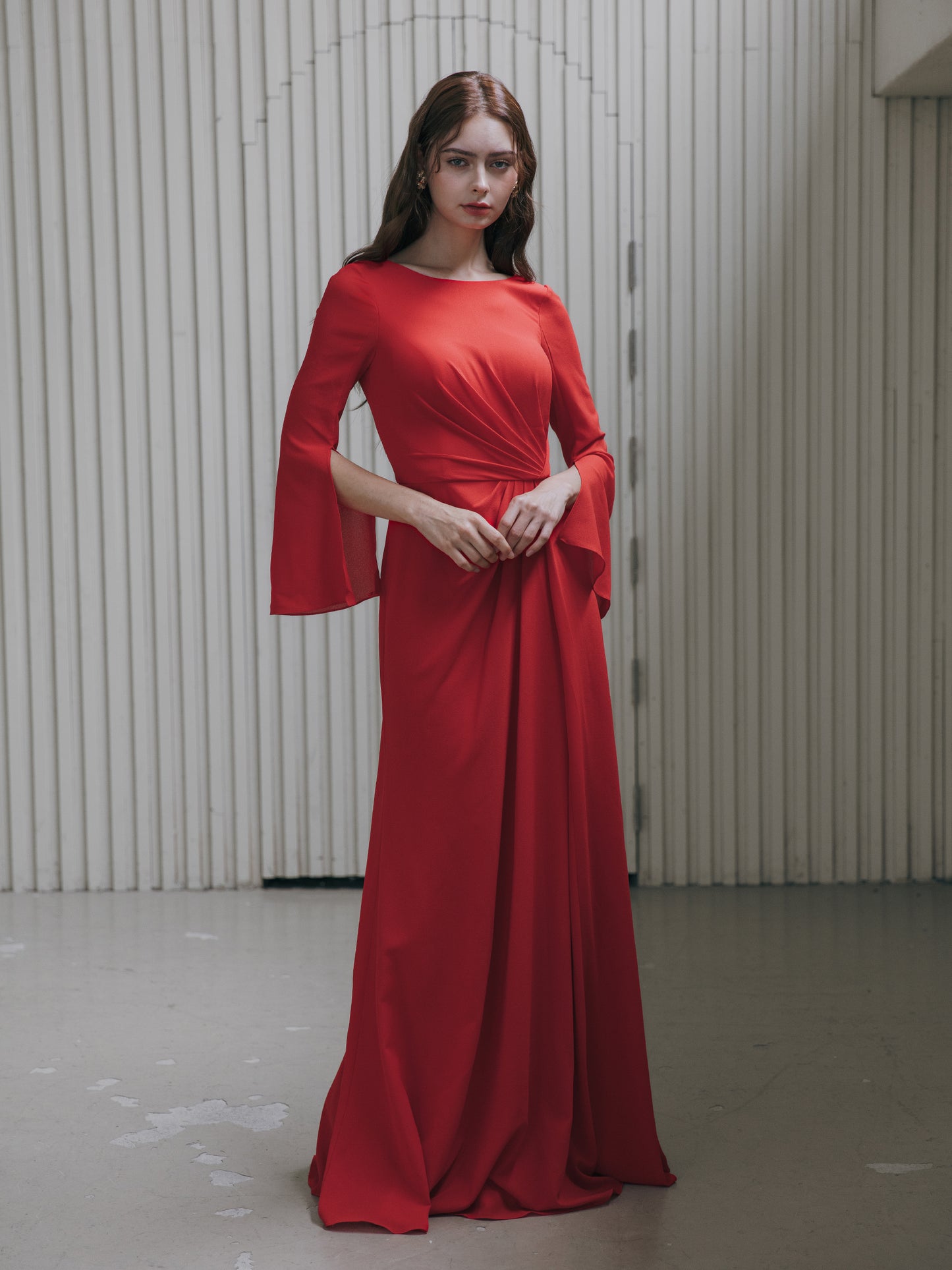 Elegant Red Evening Gown