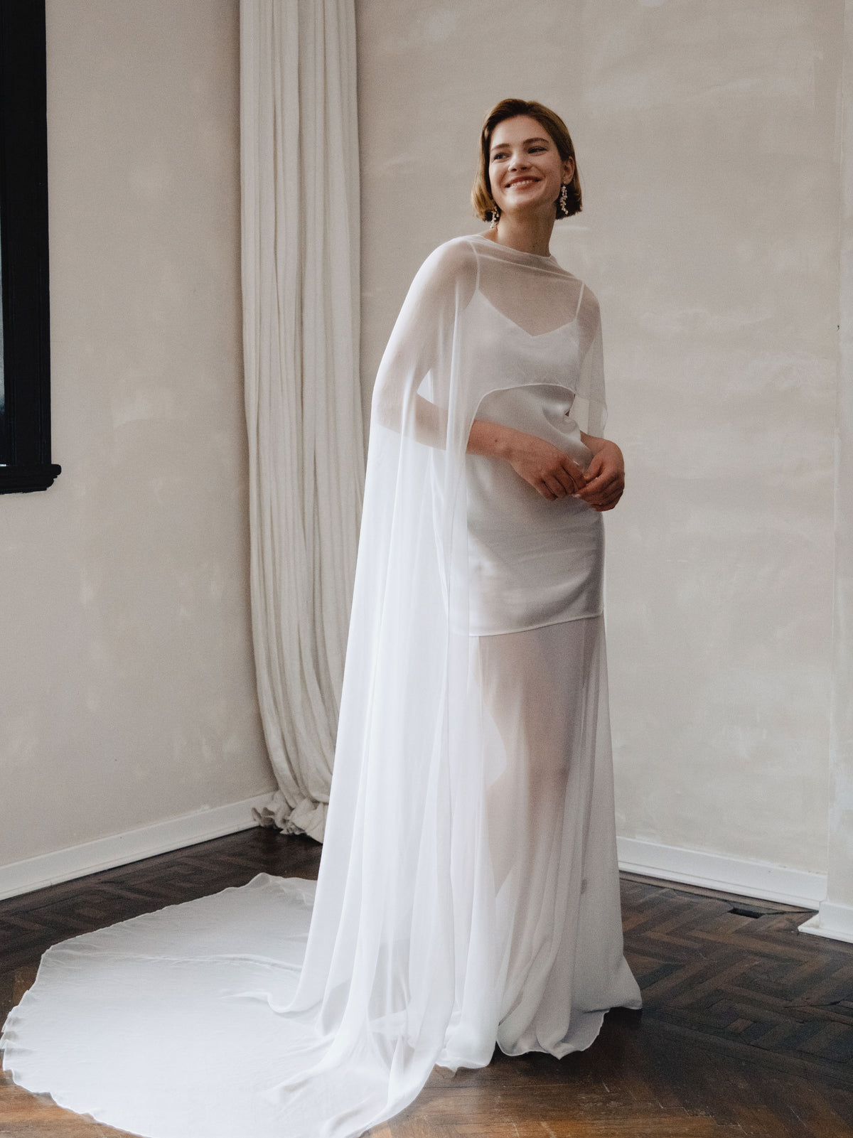 Asetete Satin Slip Wedding Dress