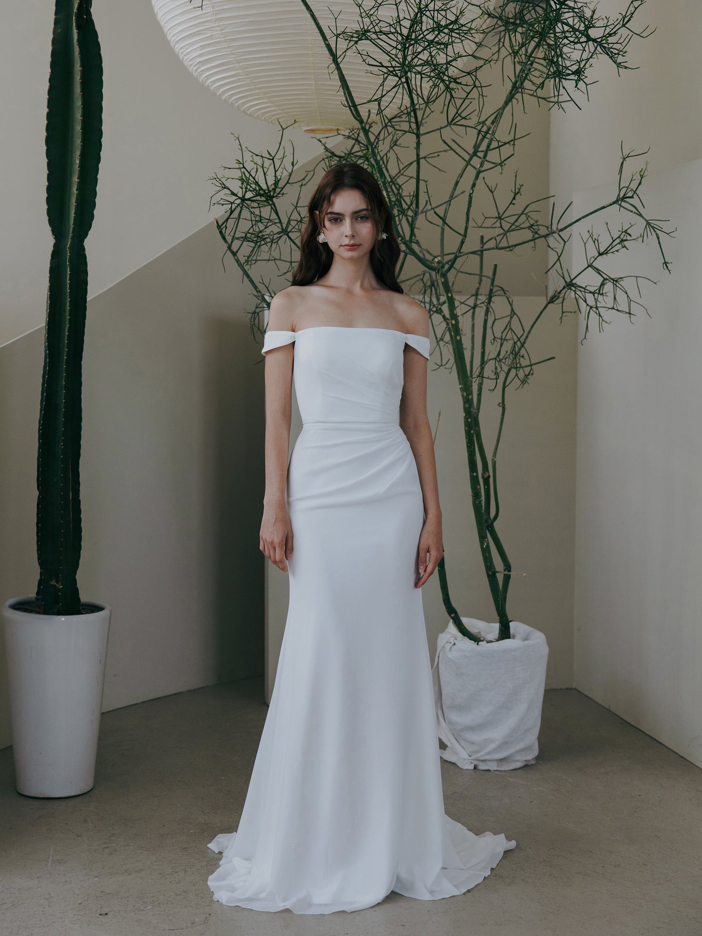 Off Shoulder Wedding Dress