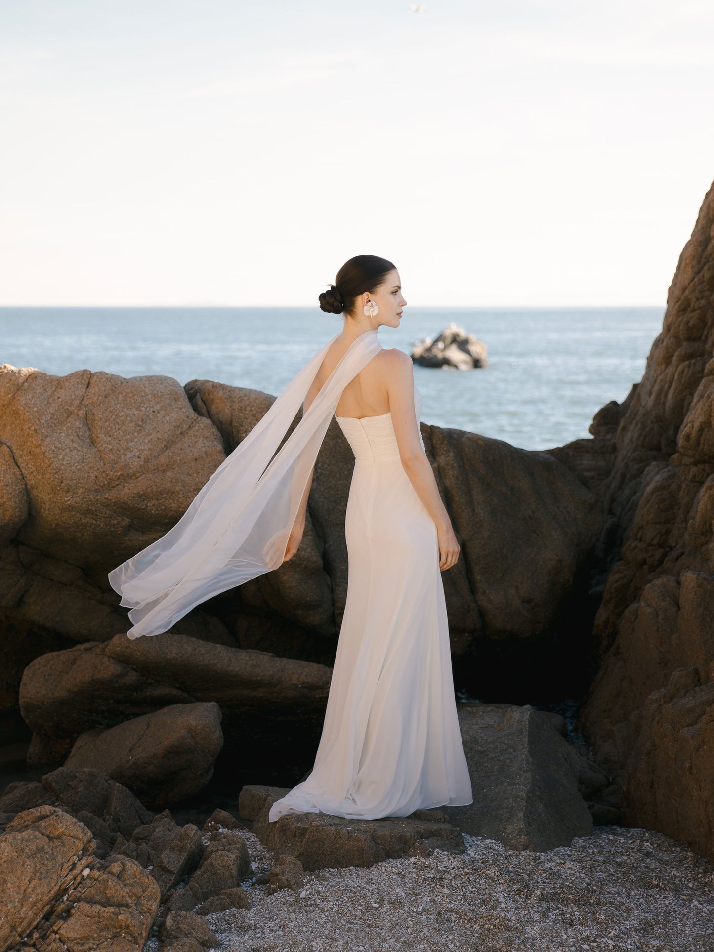 Strapless Modest Wedding Dress