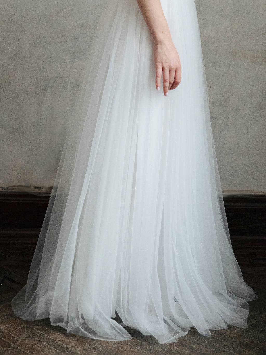 Tulle Skirt Two Piece Set - Corset Wedding Dress