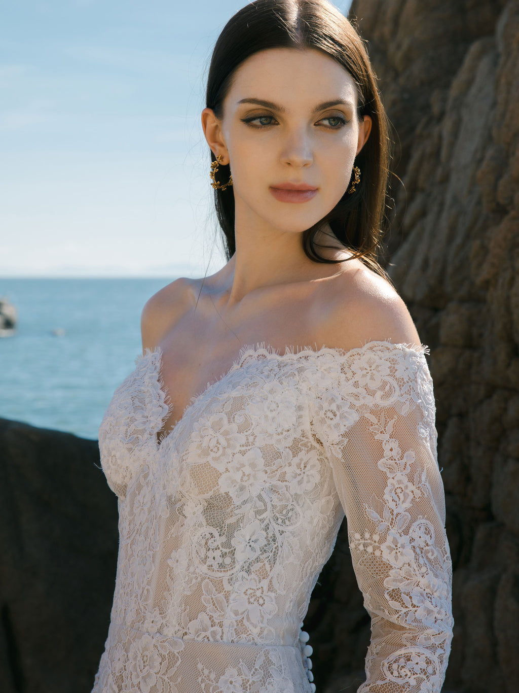 Lace Mini Wedding Dress - Bridal After Party Dress