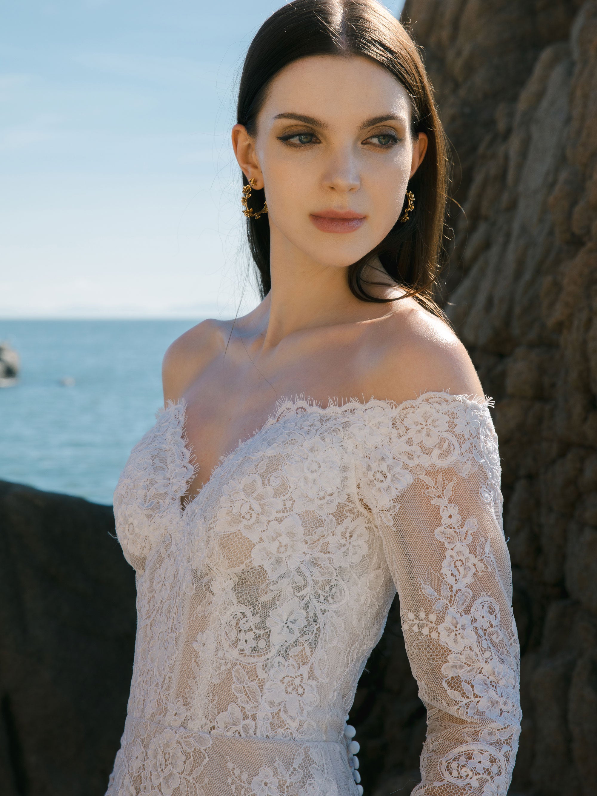 Lace Mini Wedding Dress - Bridal After Party Dress