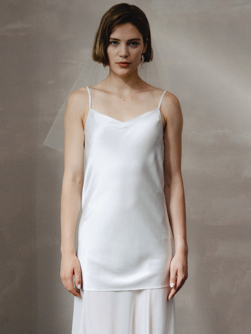 Asetete Satin Slip Wedding Dress