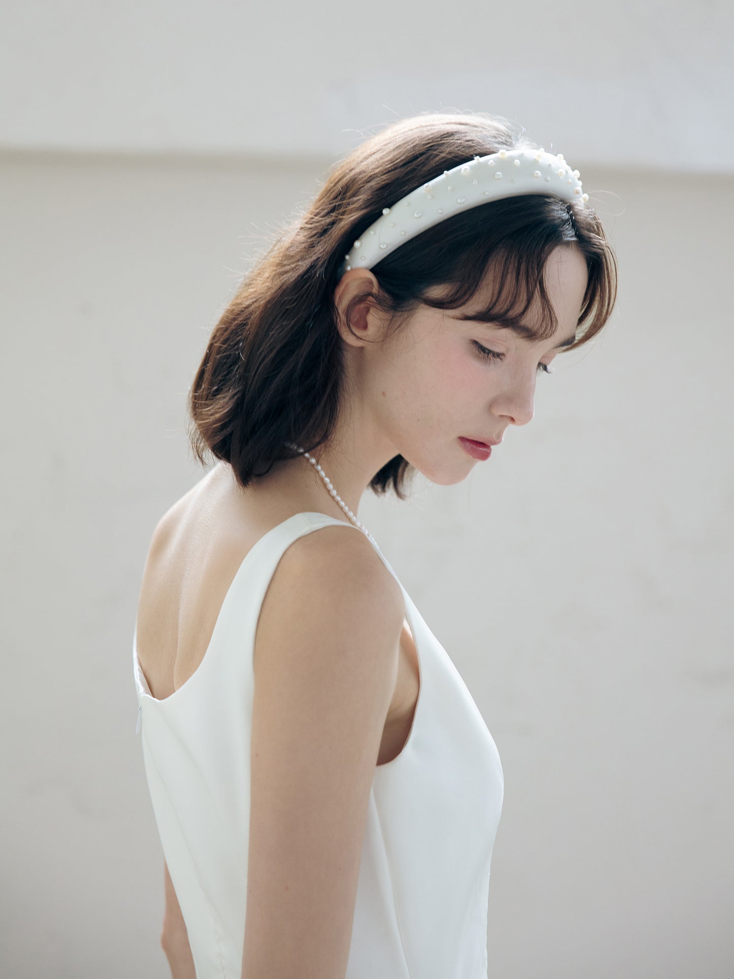 Satin Midi Wedding Dress