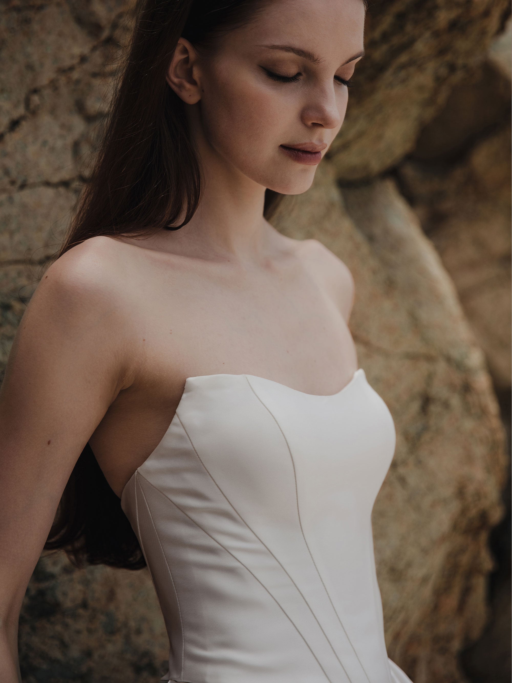 Two Piece Wedding Dress - Corset Dress Set