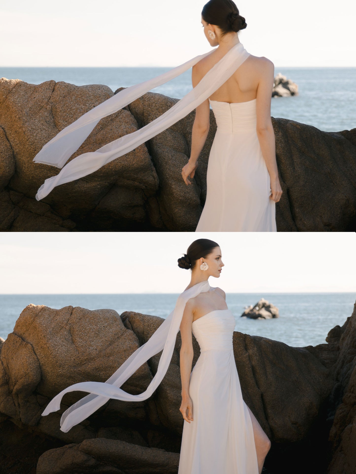 Bridal Neck Scarf Minimalist Shawl