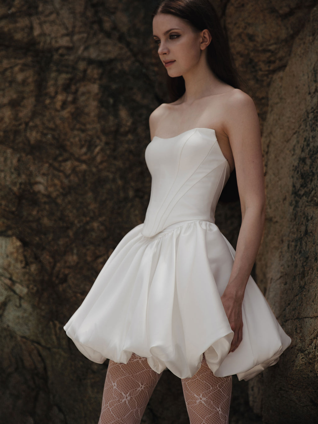 Two Piece Wedding Dress - Corset Dress Set