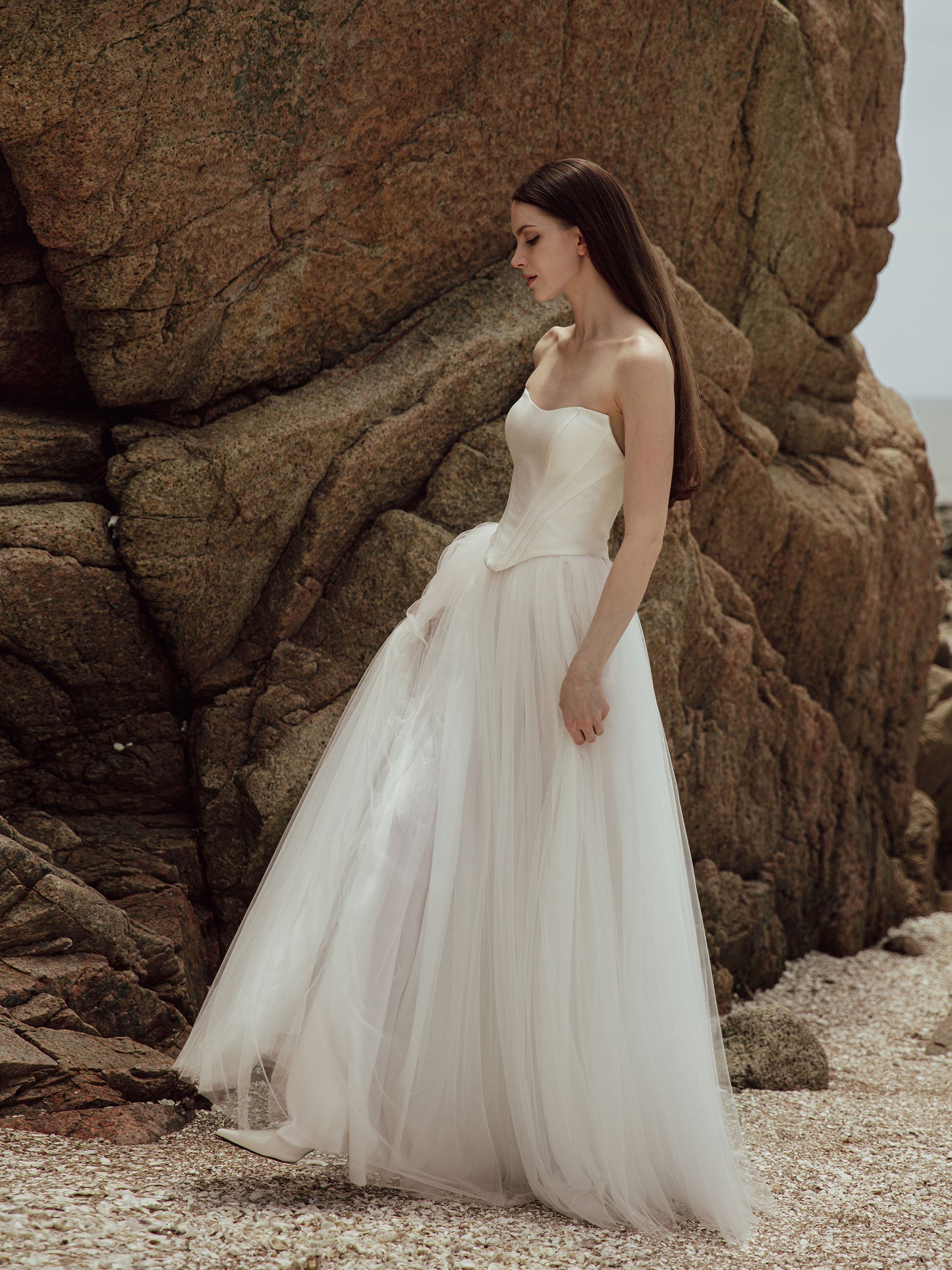 Corset Tulle Skirt Two Piece Set