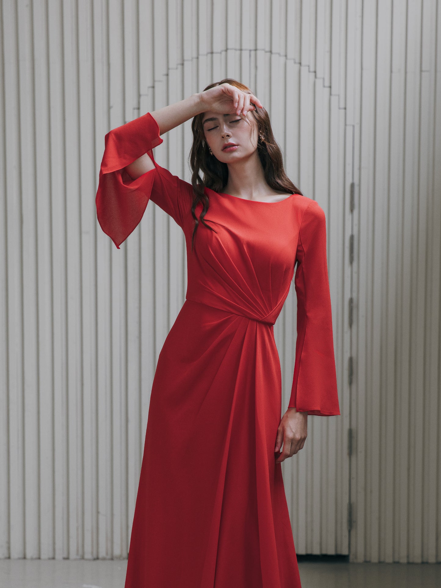 Elegant Red Evening Gown