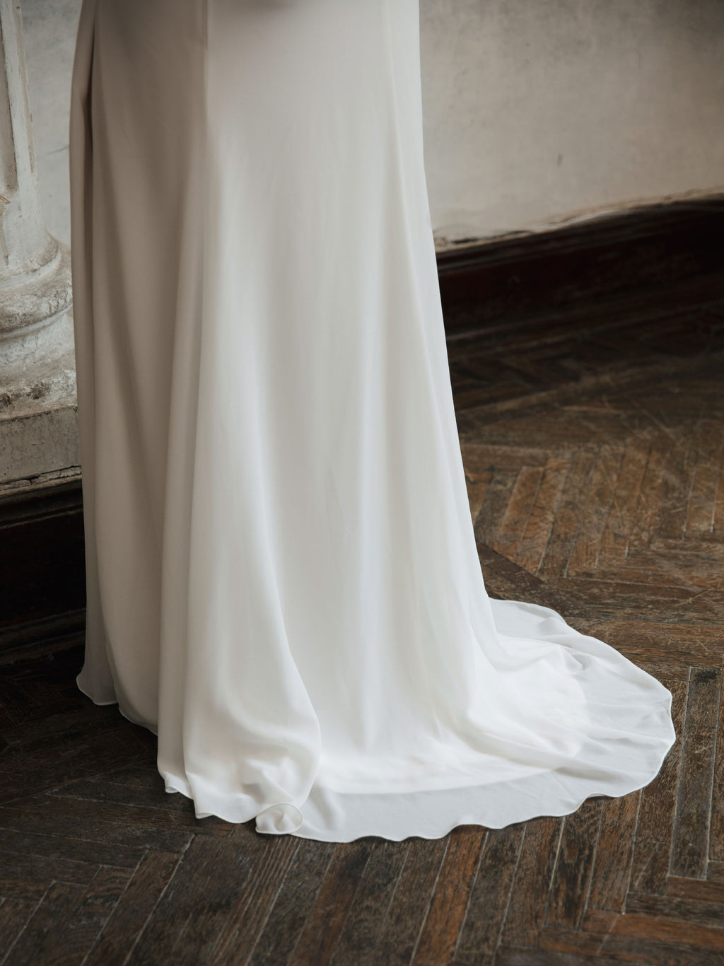 Strapless Modest Wedding Dress