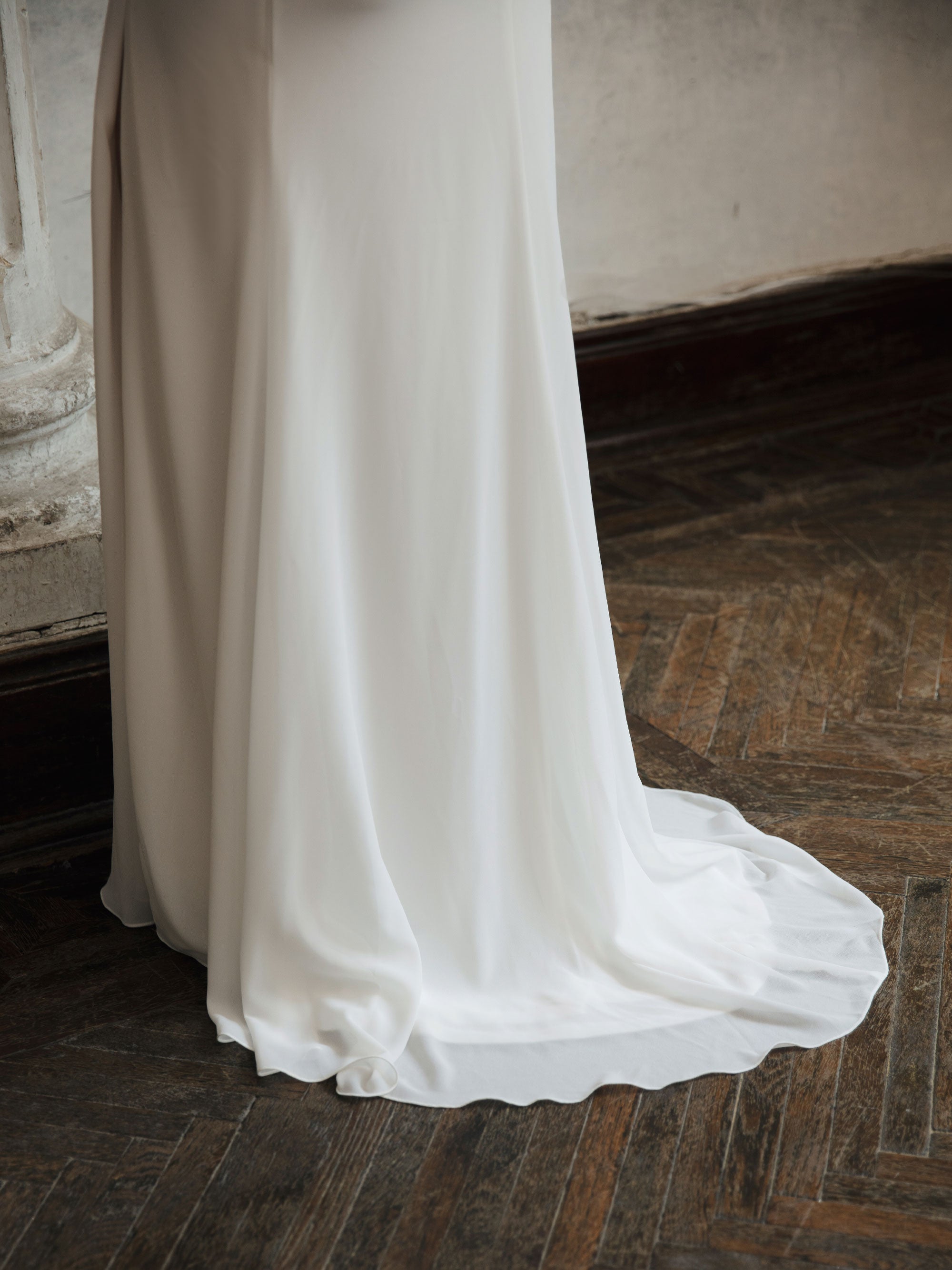 Strapless Modest Wedding Dress