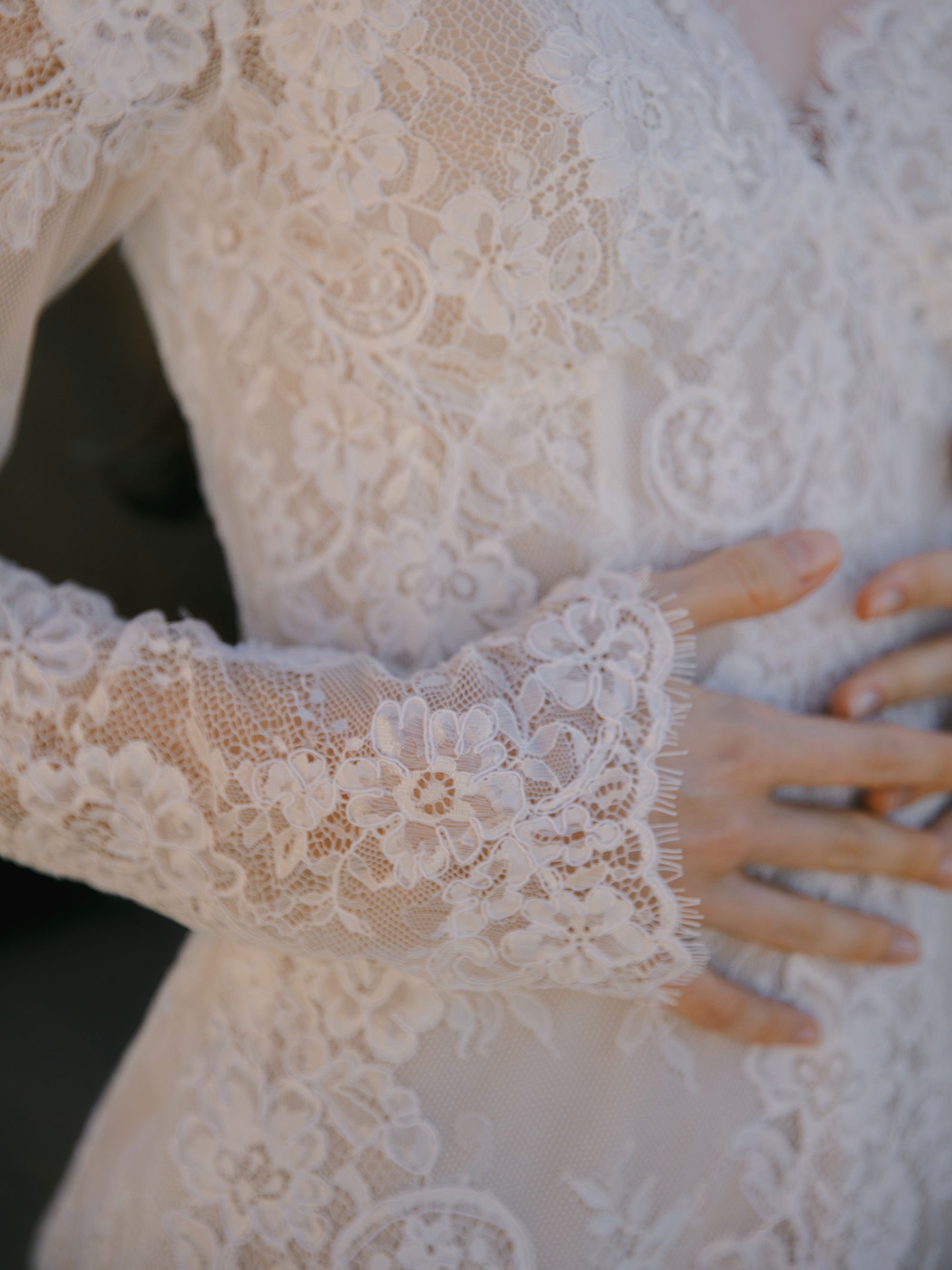 Lace Mini Wedding Dress - Bridal After Party Dress