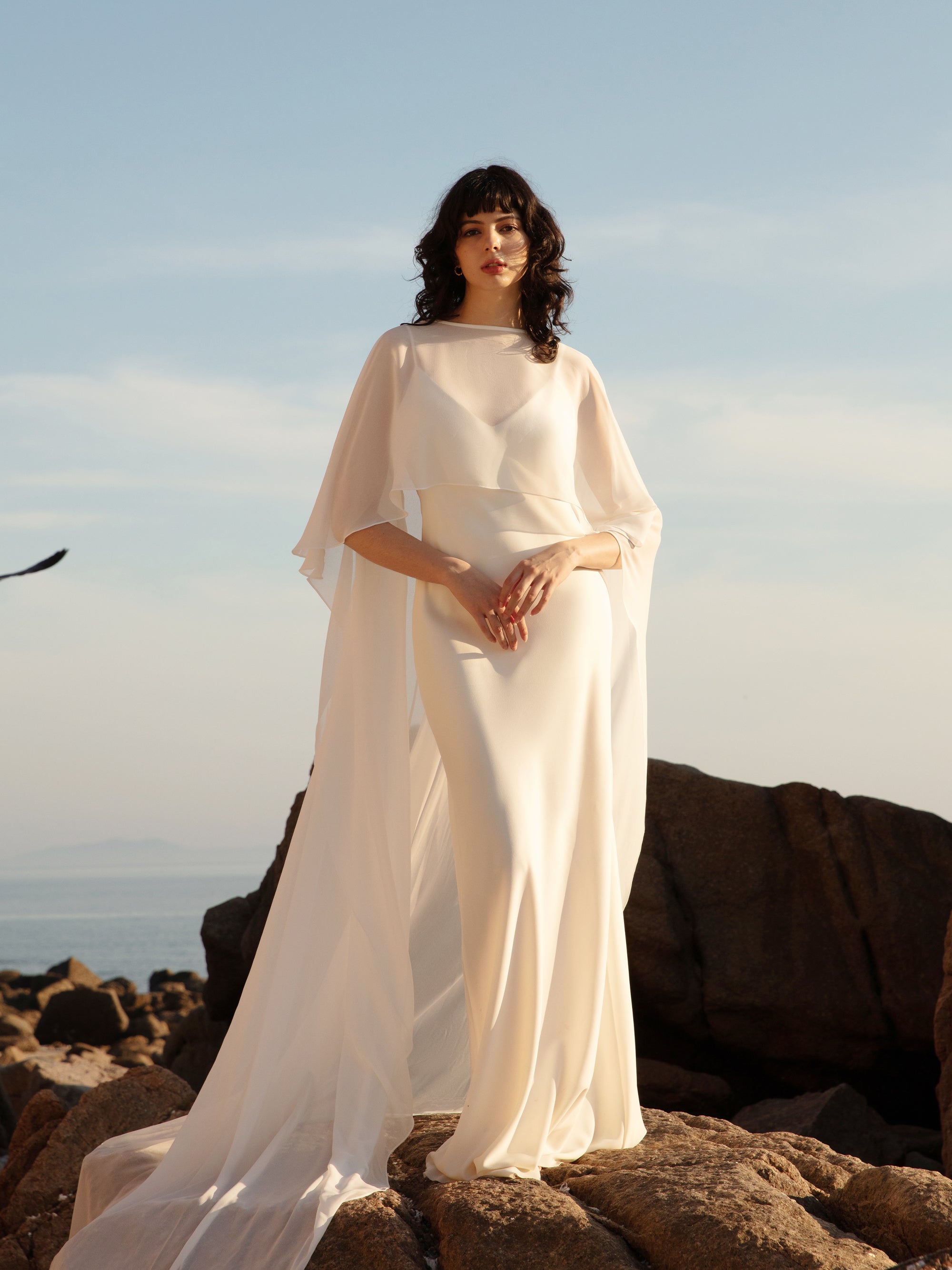 Bridal Cape Veil - Wedding Shawl