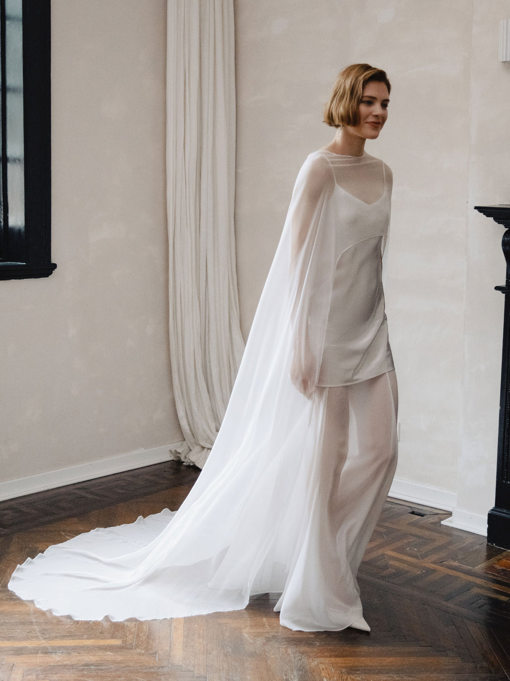 Asetete Satin Slip Wedding Dress