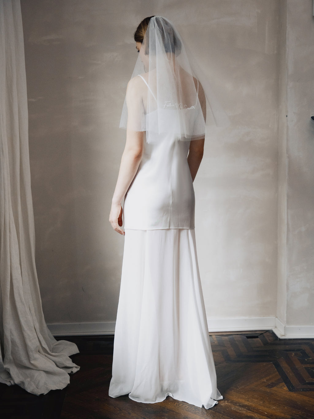 Asetete Satin Slip Wedding Dress
