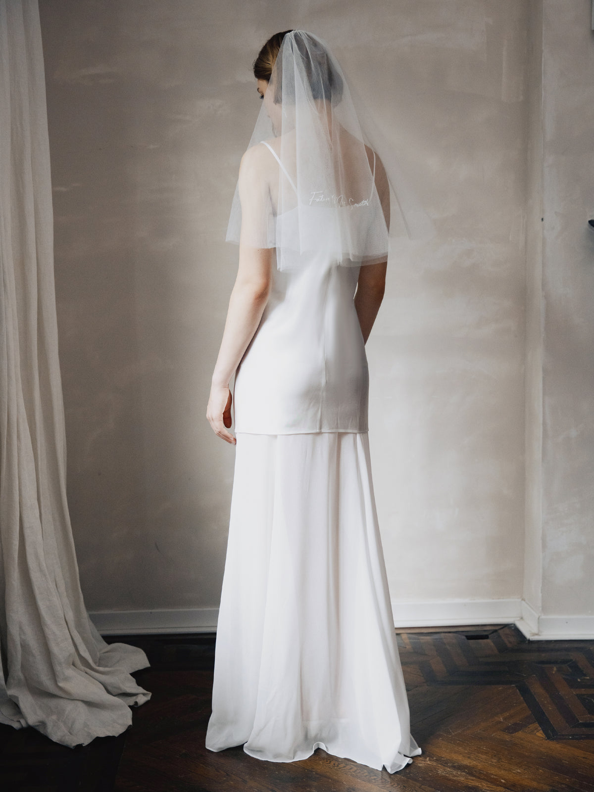 Asetete Satin Slip Wedding Dress