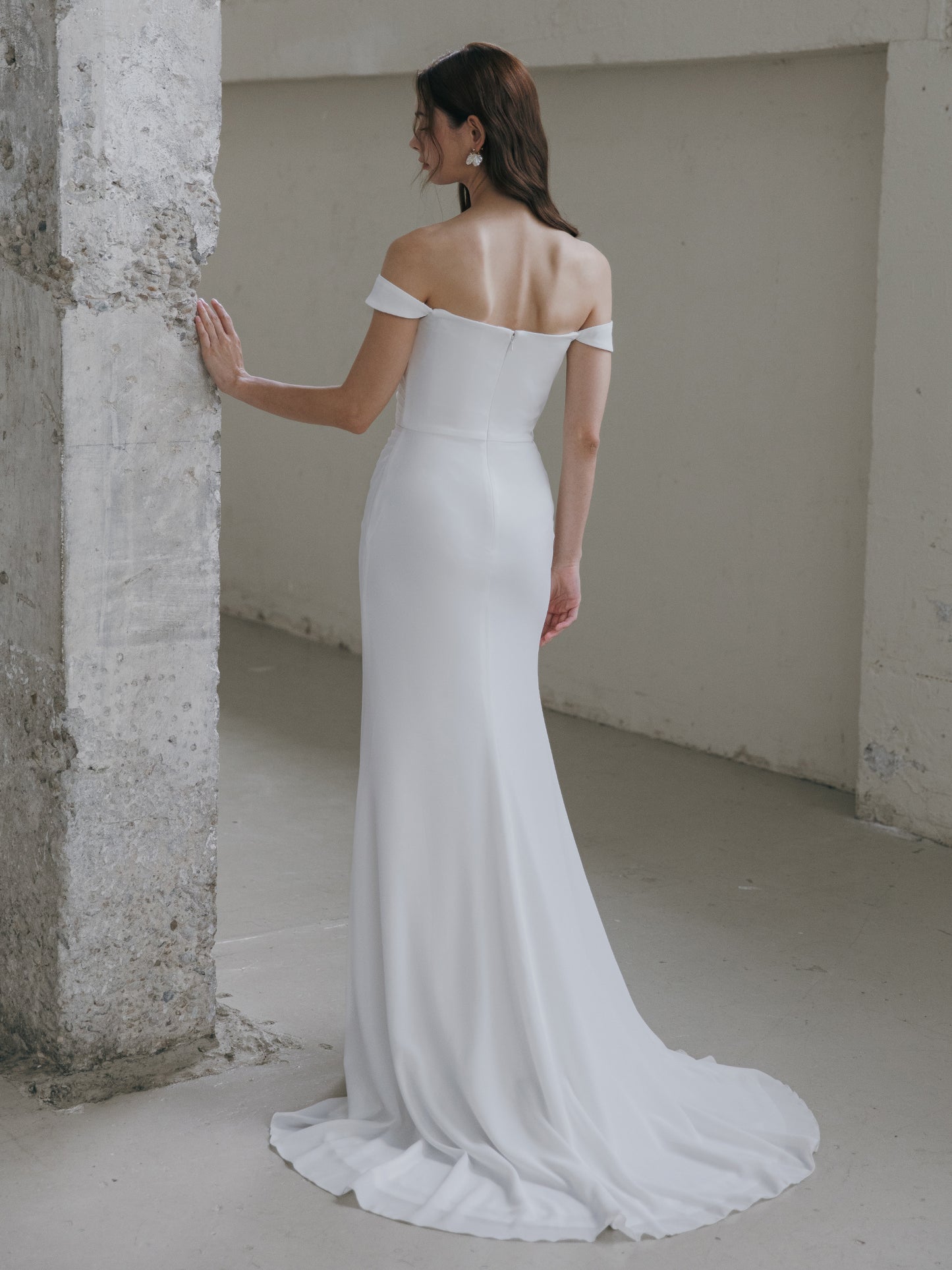 Off Shoulder Wedding Dress