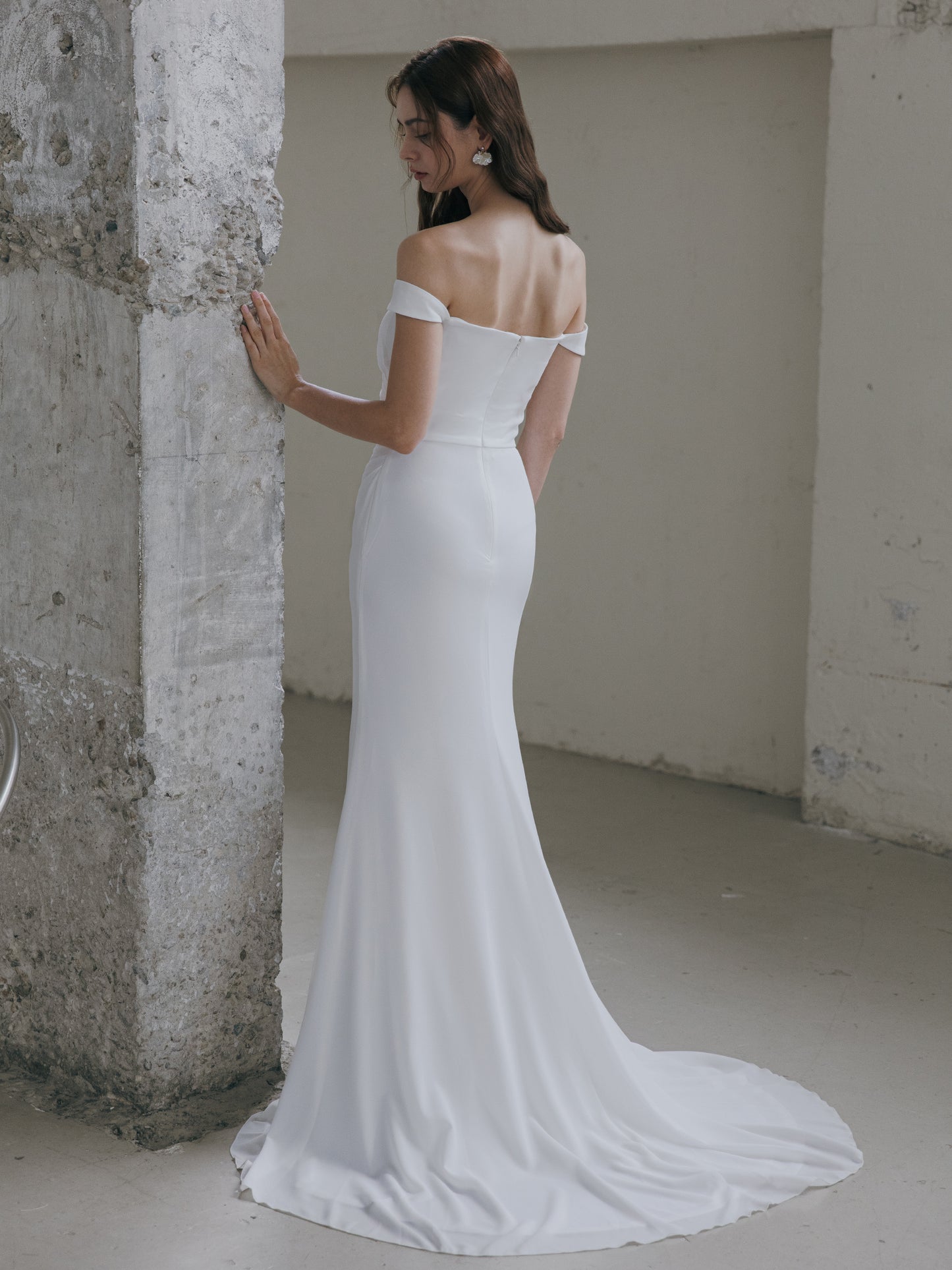 Off Shoulder Wedding Dress
