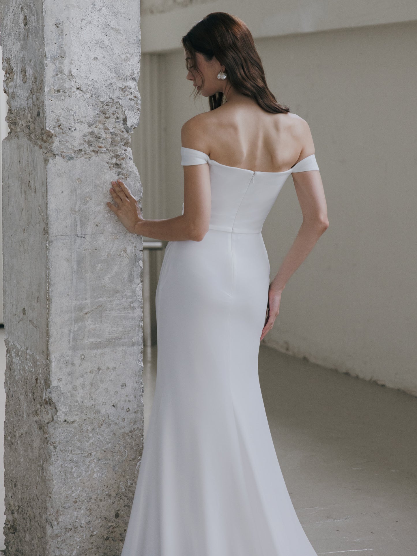 Off Shoulder Wedding Dress